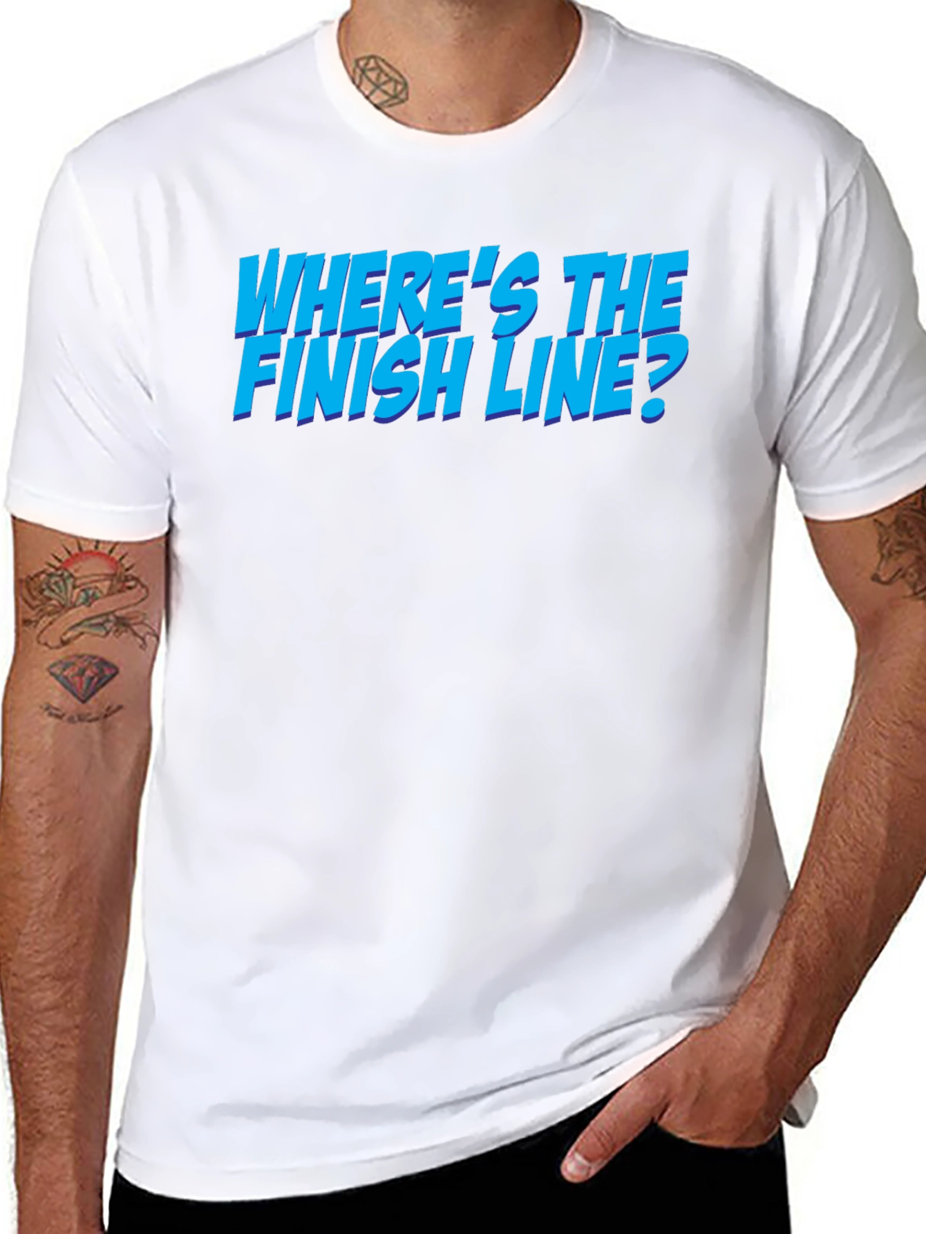 Wheres the Finish Line? Graphic T-Shirt