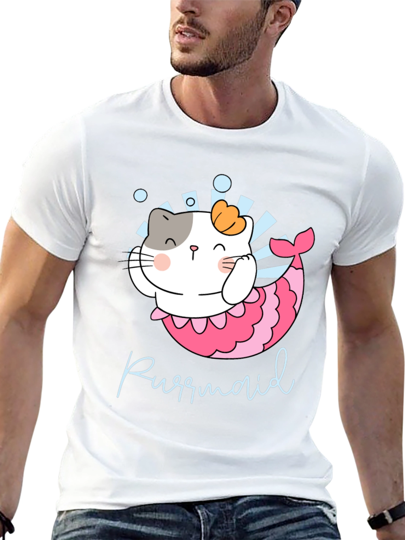 Purrmaid Cat Mermaid Graphic Tee