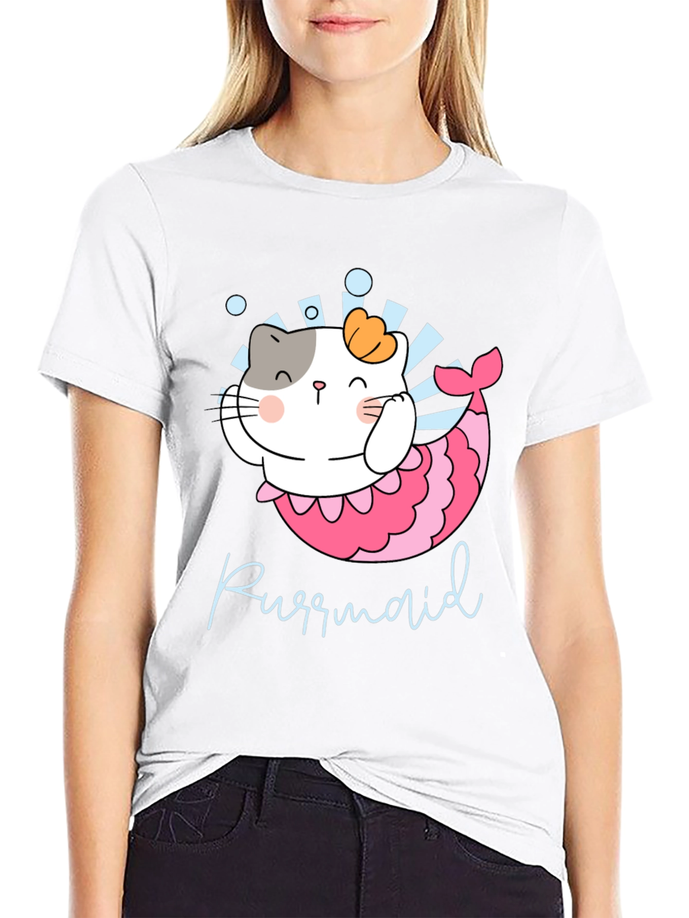 Purrmaid Cat Mermaid Graphic Tee