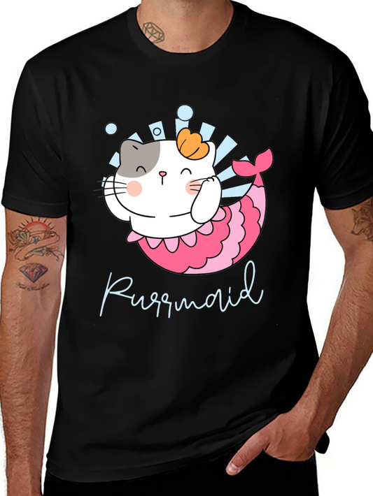 Purrmaid Cat Mermaid Graphic Tee