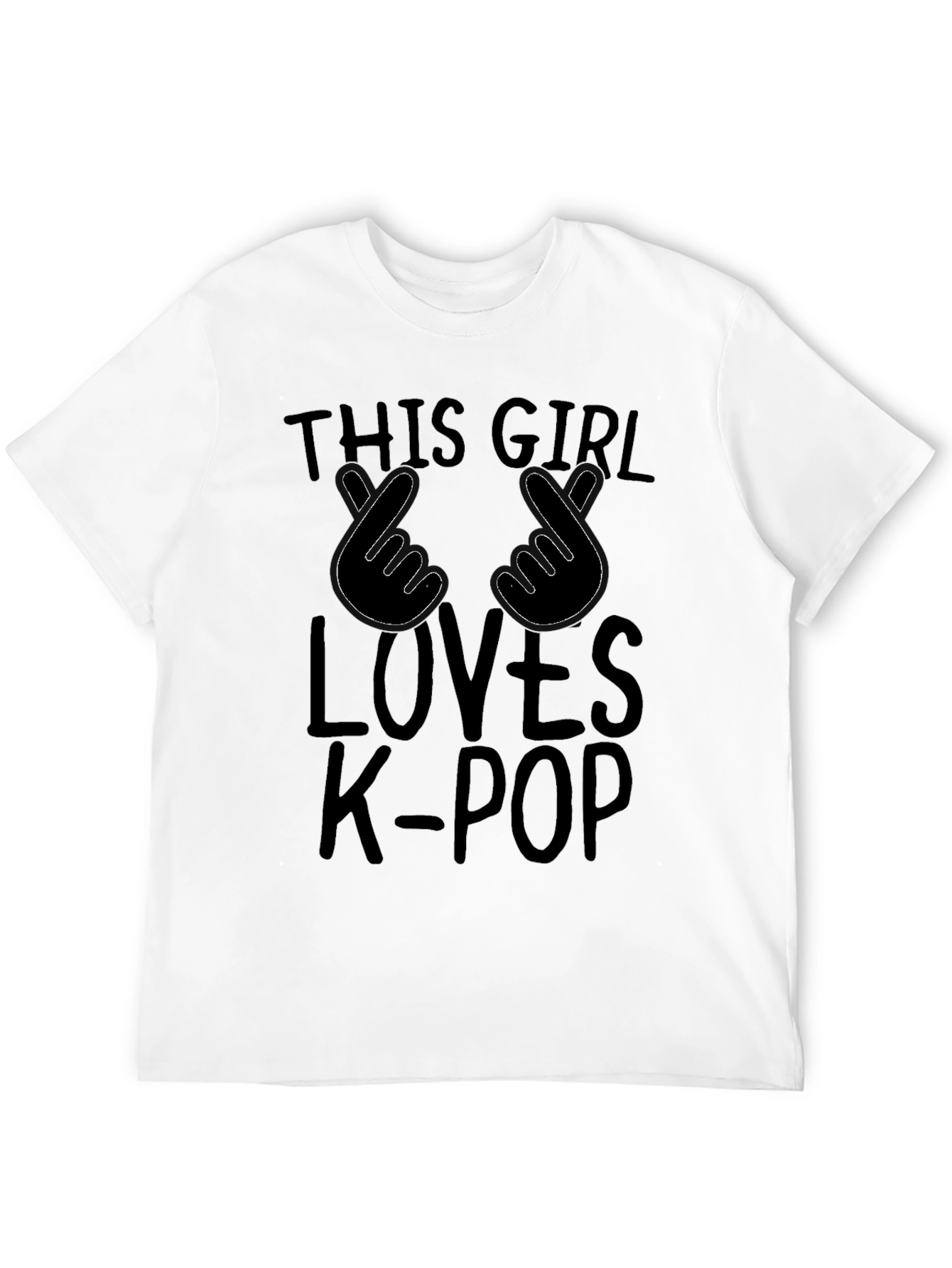 K-Pop Fan T-Shirt - This Girl Loves K-Pop Design