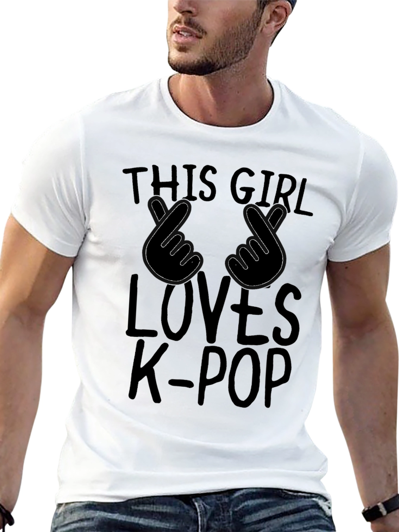 K-Pop Fan T-Shirt - This Girl Loves K-Pop Design