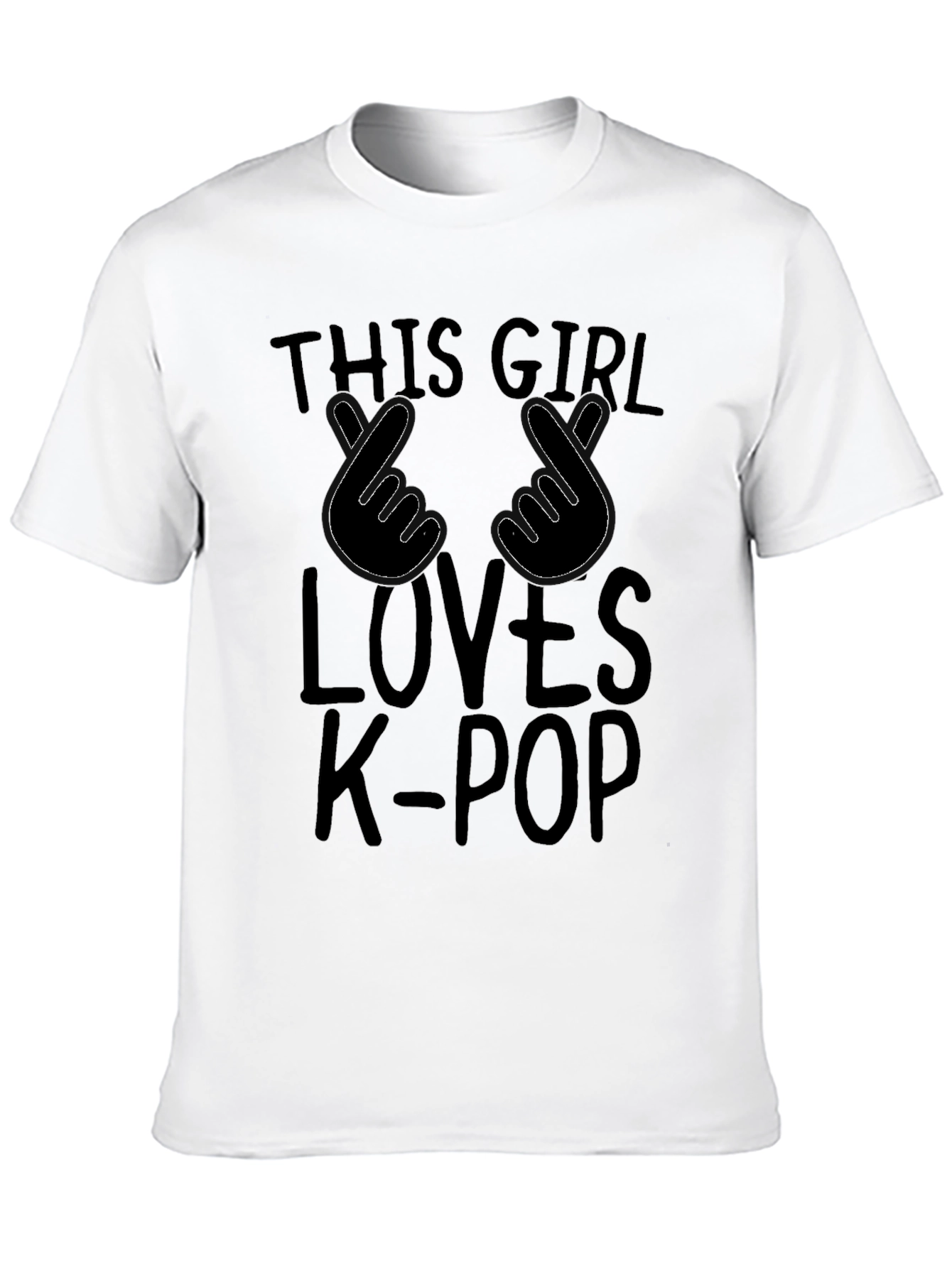 K-Pop Fan T-Shirt - This Girl Loves K-Pop Design