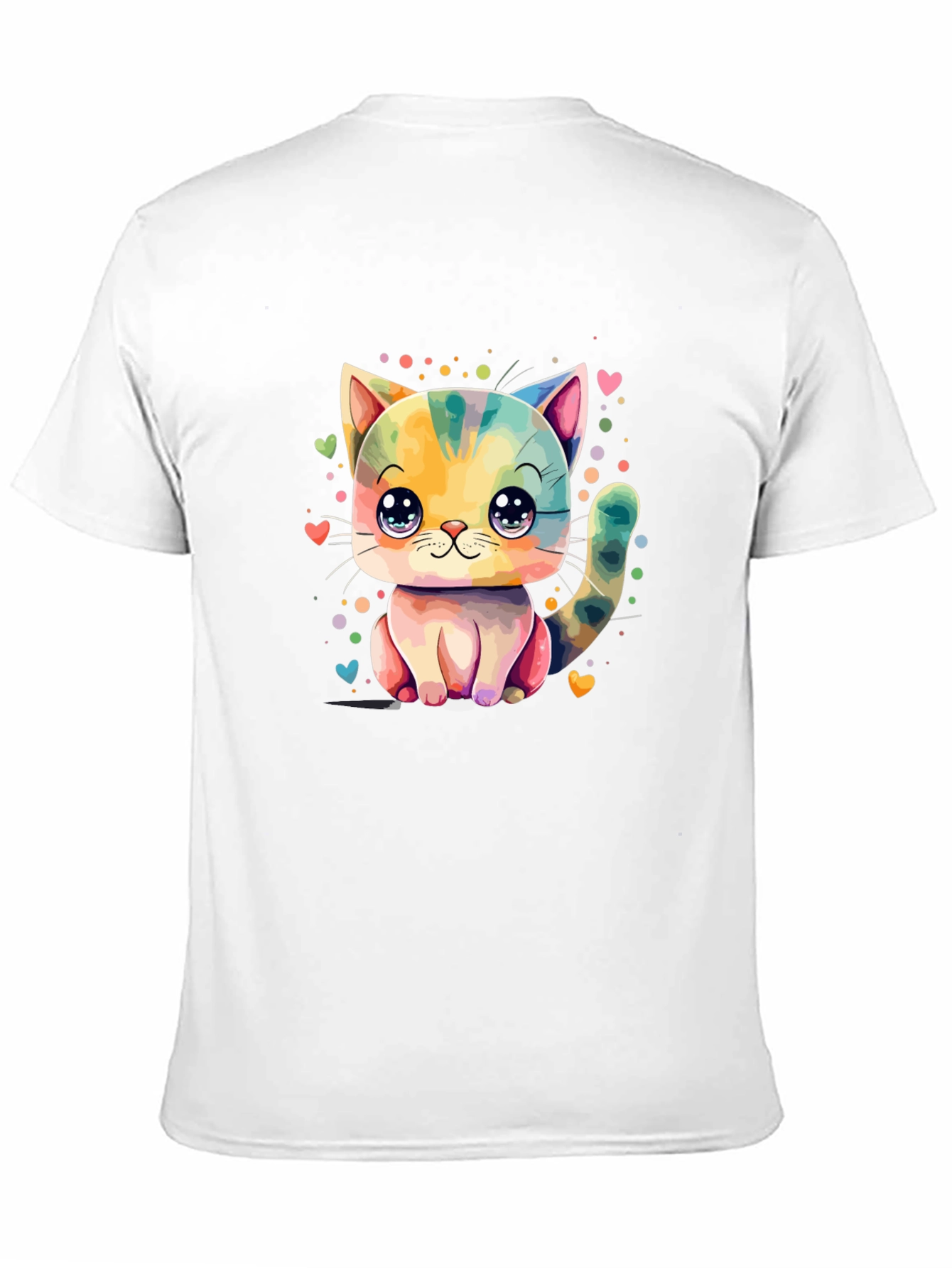 Cute Cat T-Shirt - Cartoon Kitten Design