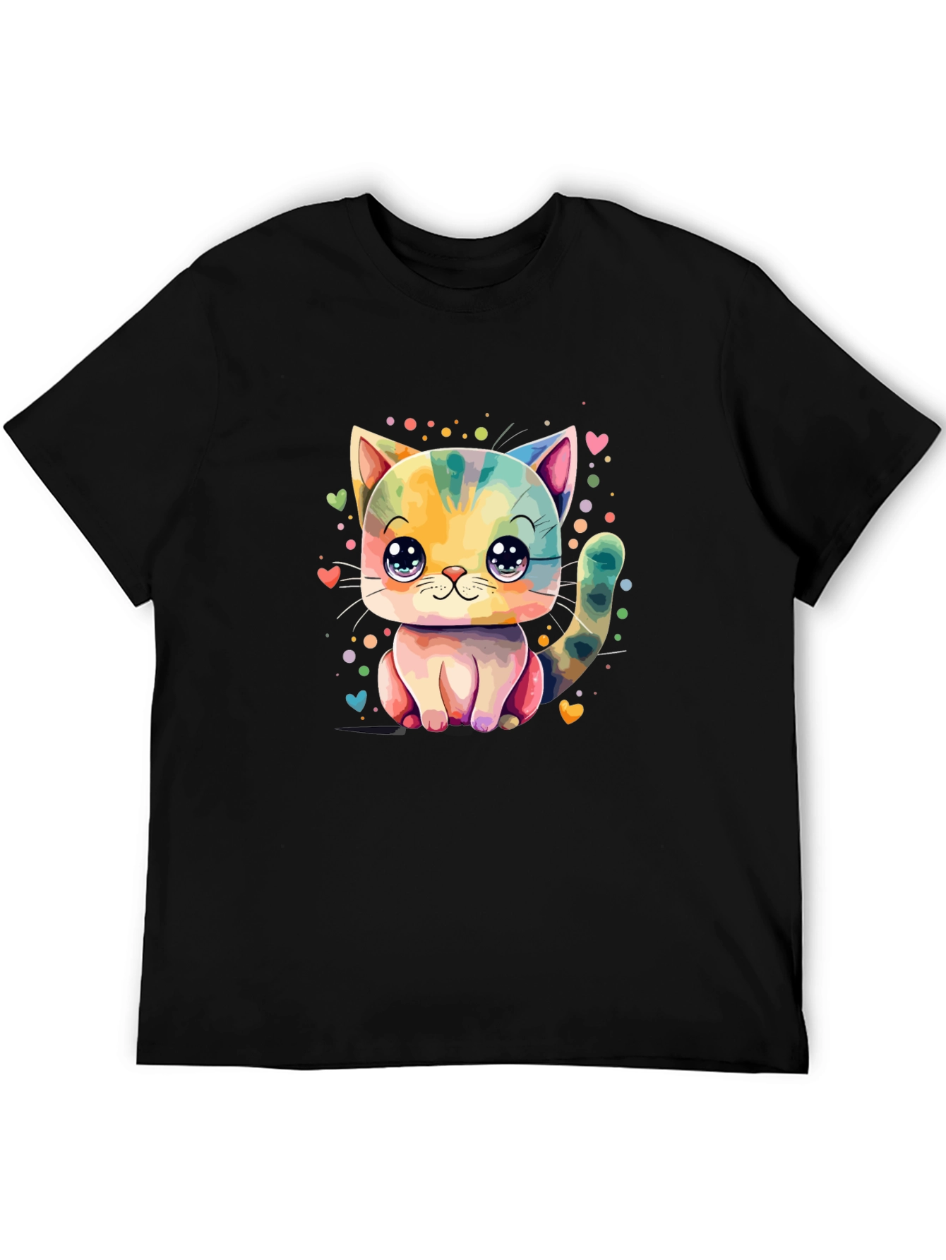 Cute Cat T-Shirt - Cartoon Kitten Design