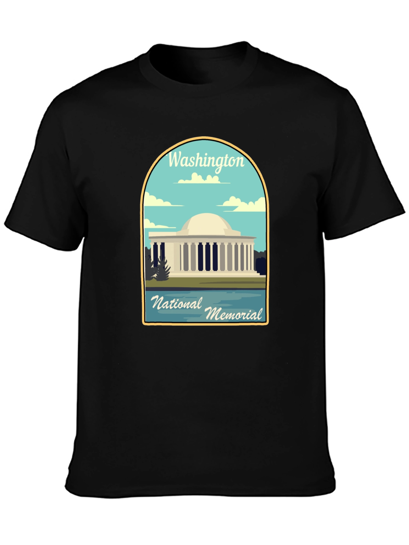 Washington National Memorial Black T-Shirt