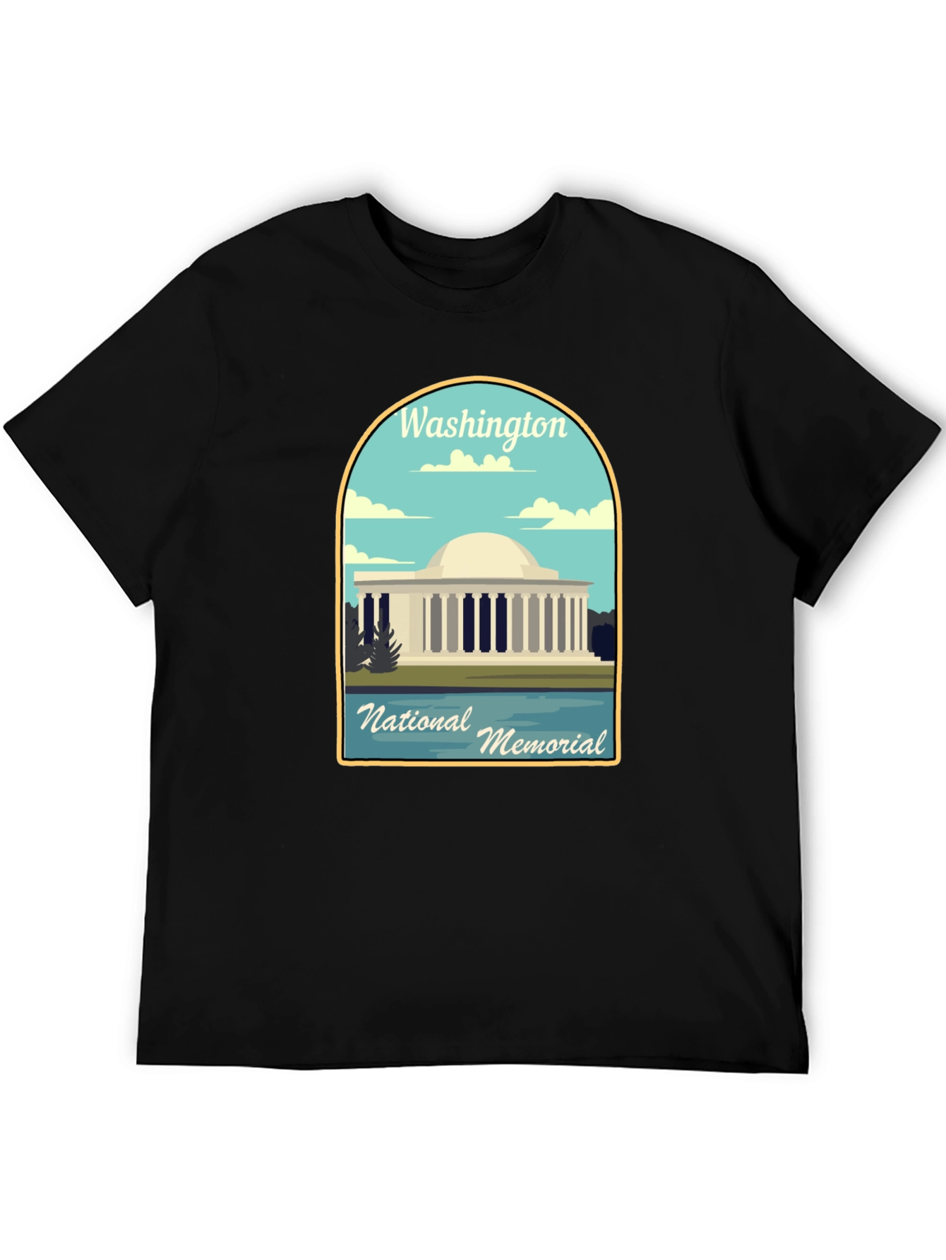 Washington National Memorial Black T-Shirt