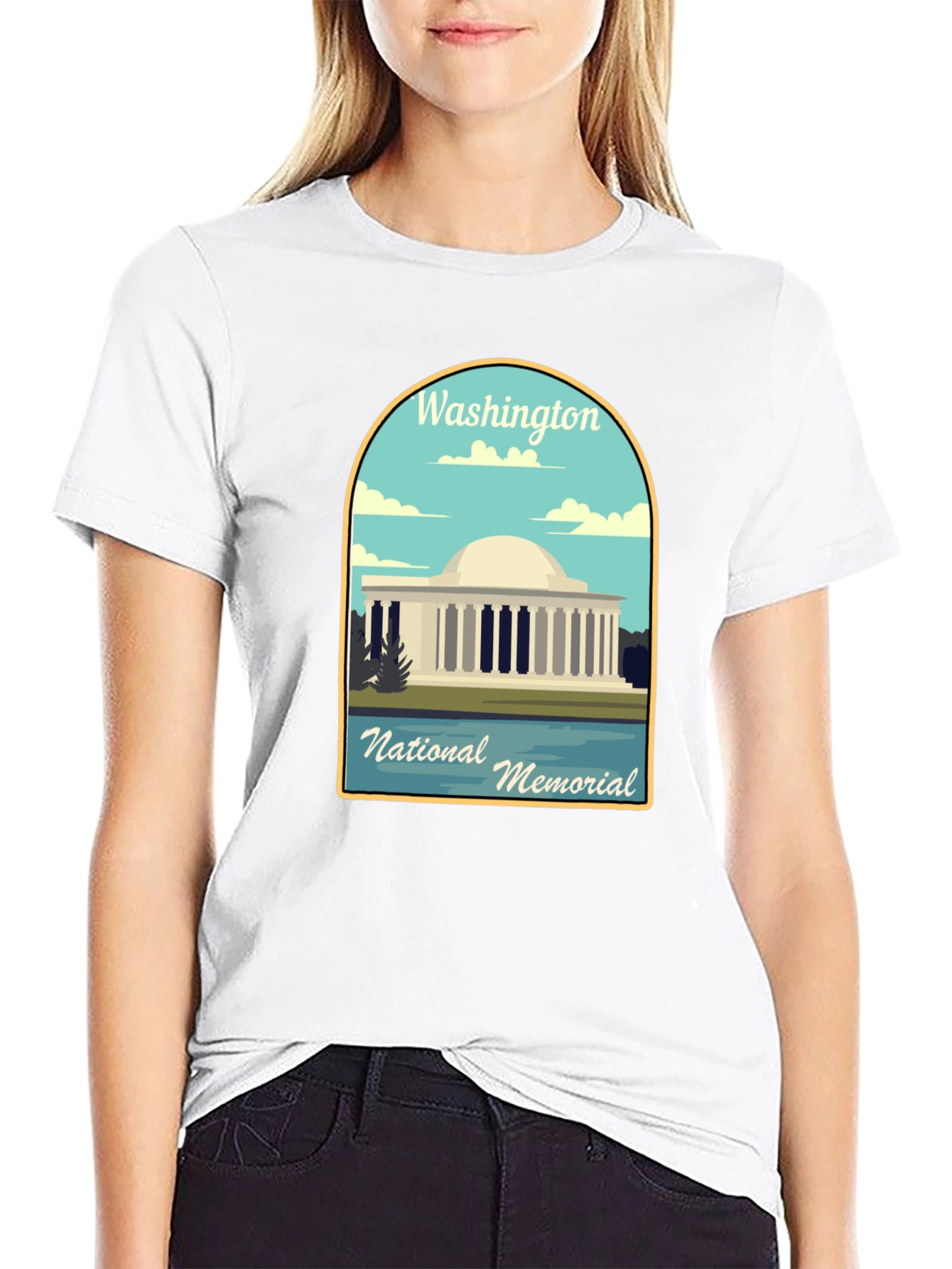Washington National Memorial Black T-Shirt