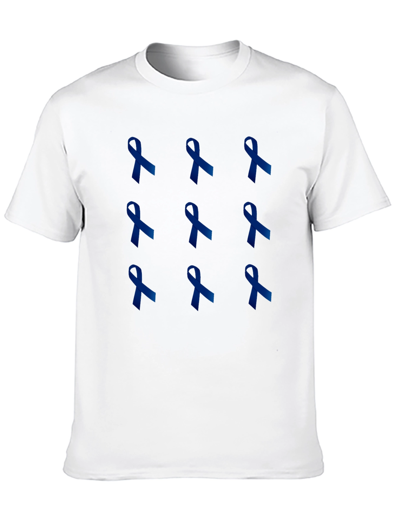 Blue Ribbon T-Shirt - Support Cause Awareness