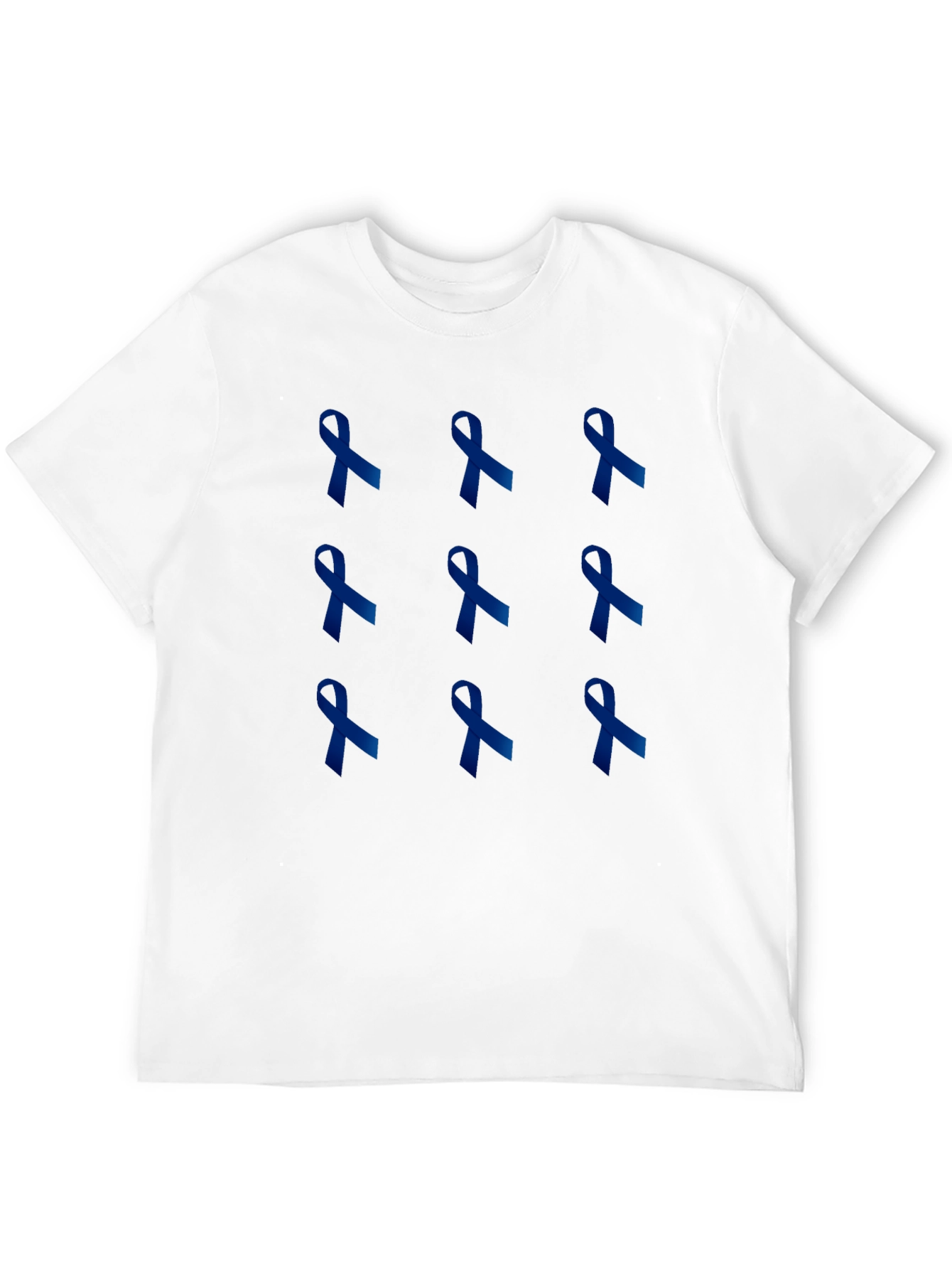 Blue Ribbon T-Shirt - Support Cause Awareness