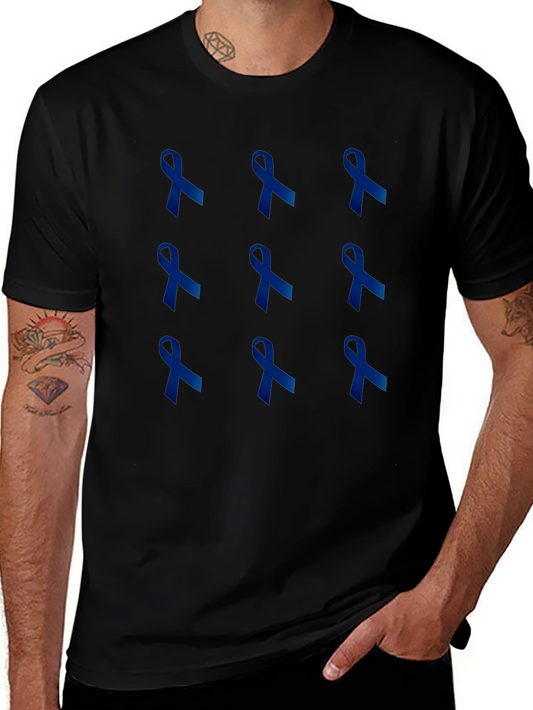 Blue Ribbon T-Shirt - Support Cause Awareness