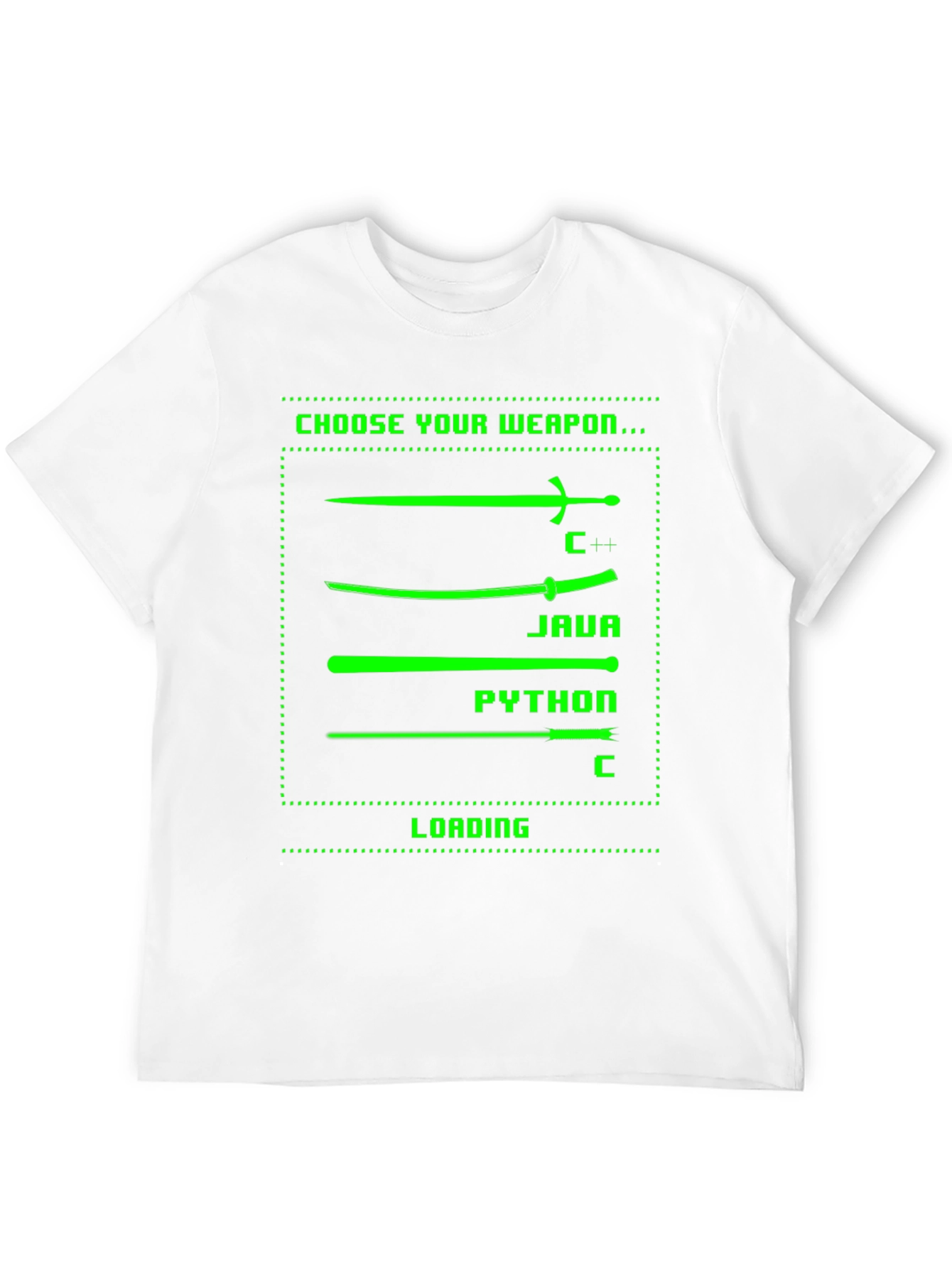 Choose Your Weapon Programmer T-Shirt