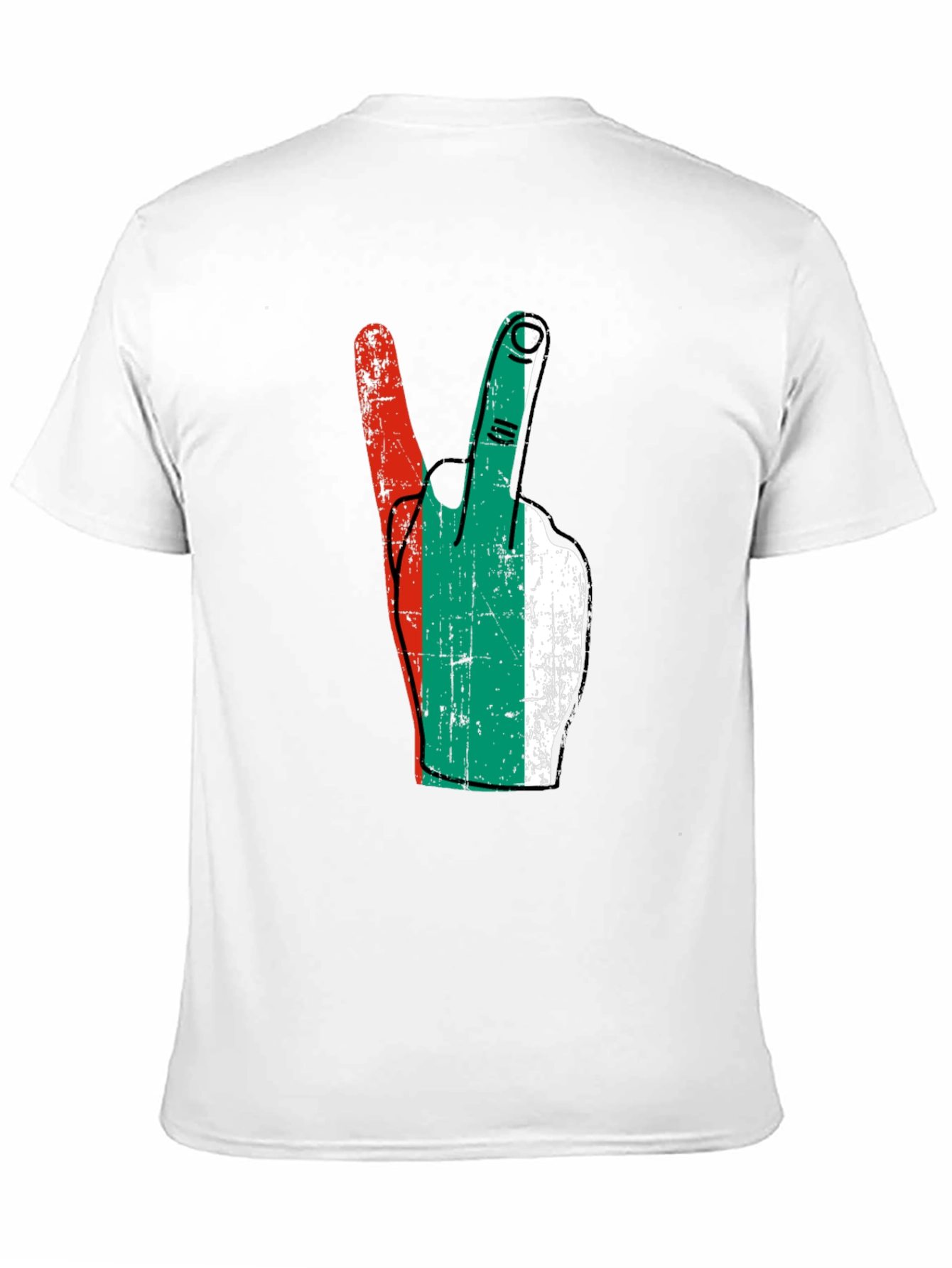 Bulgaria Flag Peace Sign T-Shirt