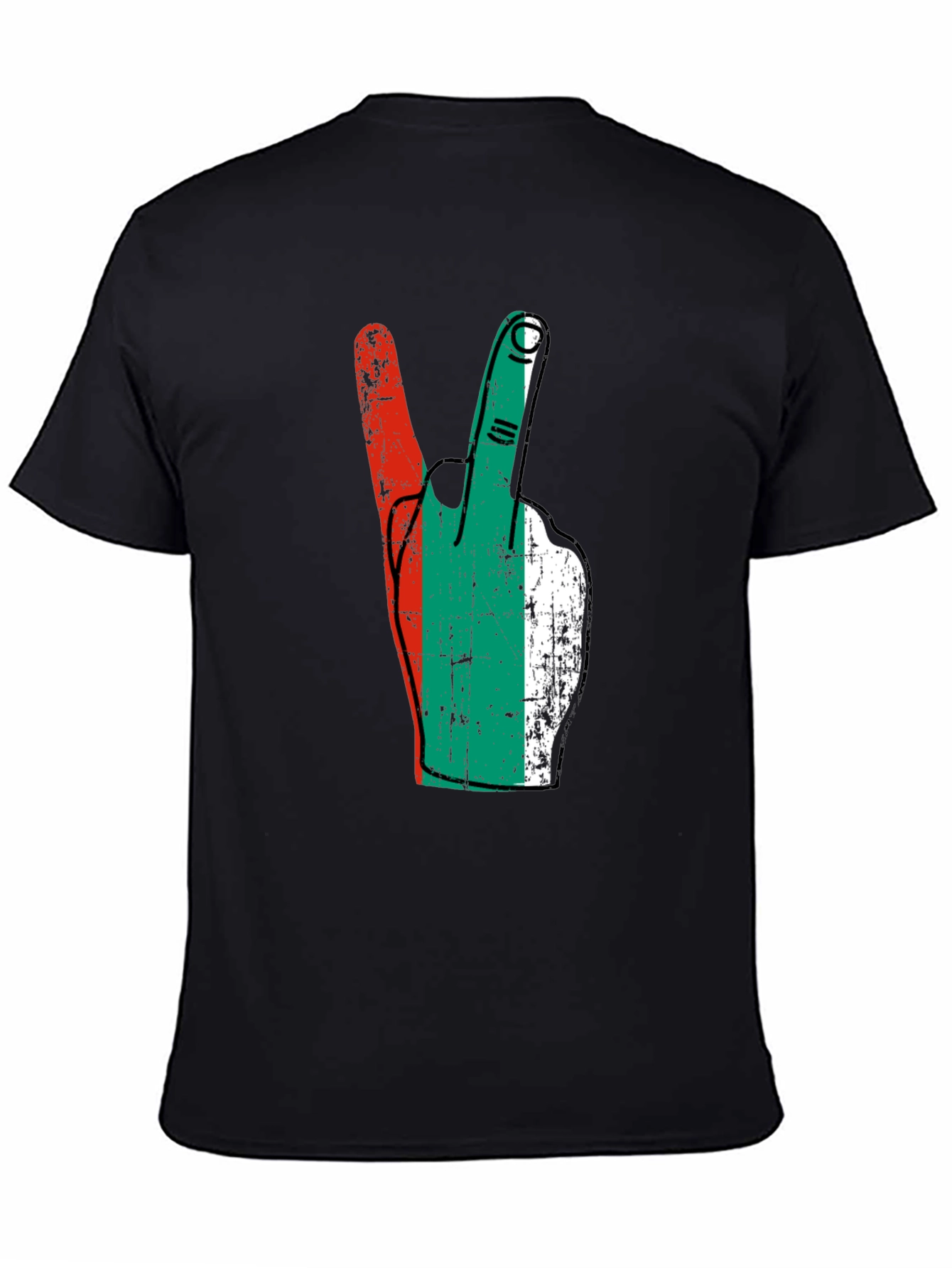 Bulgaria Flag Peace Sign T-Shirt