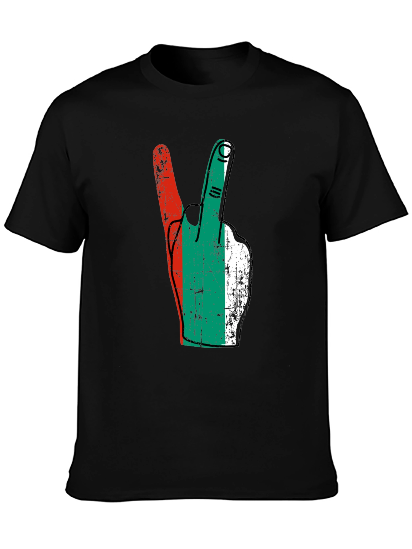 Bulgaria Flag Peace Sign T-Shirt