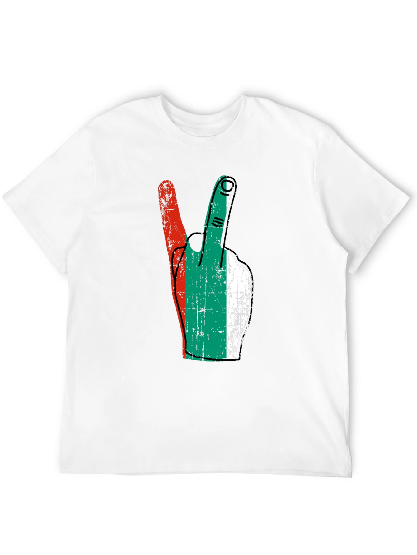 Bulgaria Flag Peace Sign T-Shirt