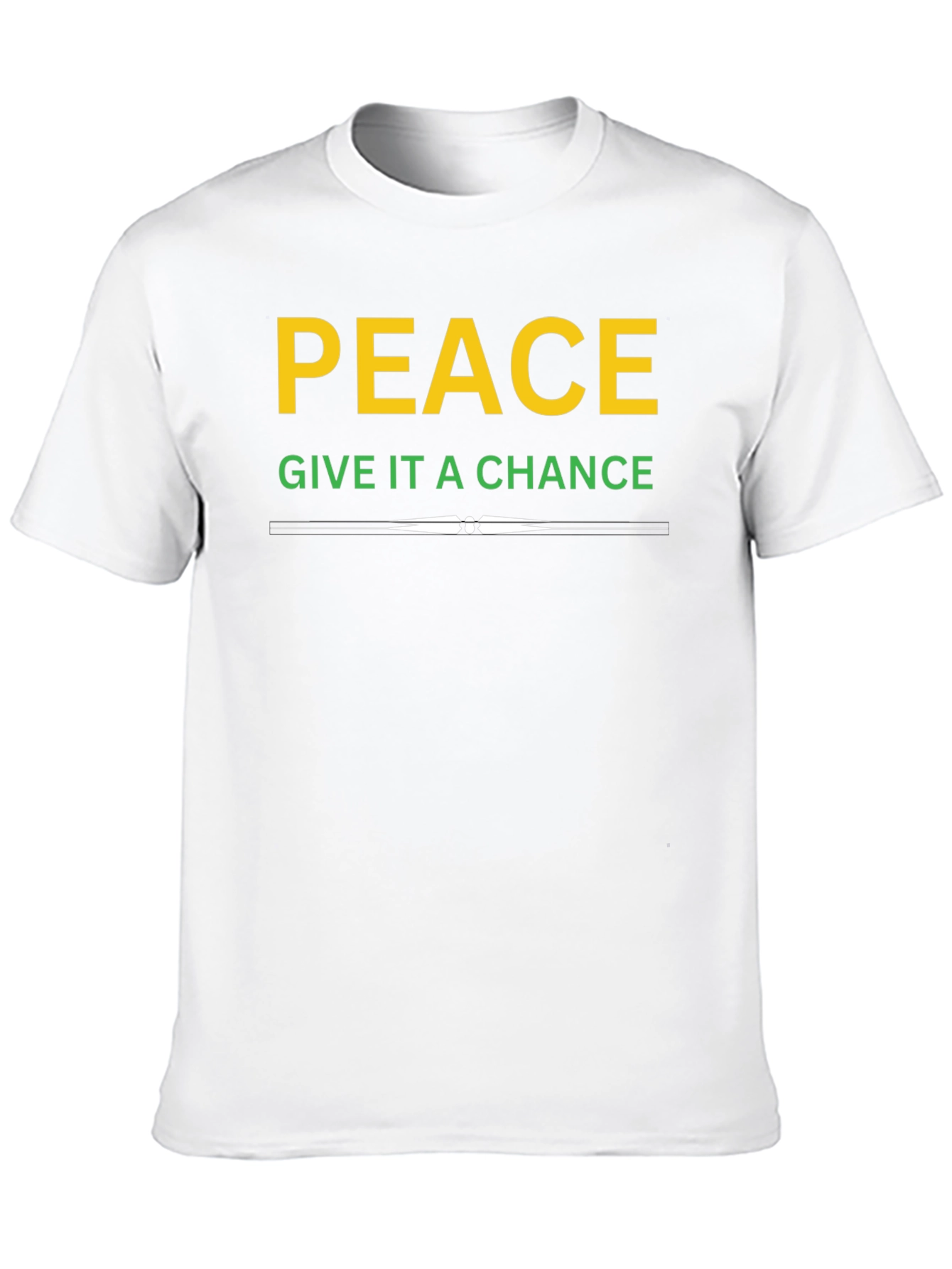 Peace Give It A Chance T-Shirt - Black