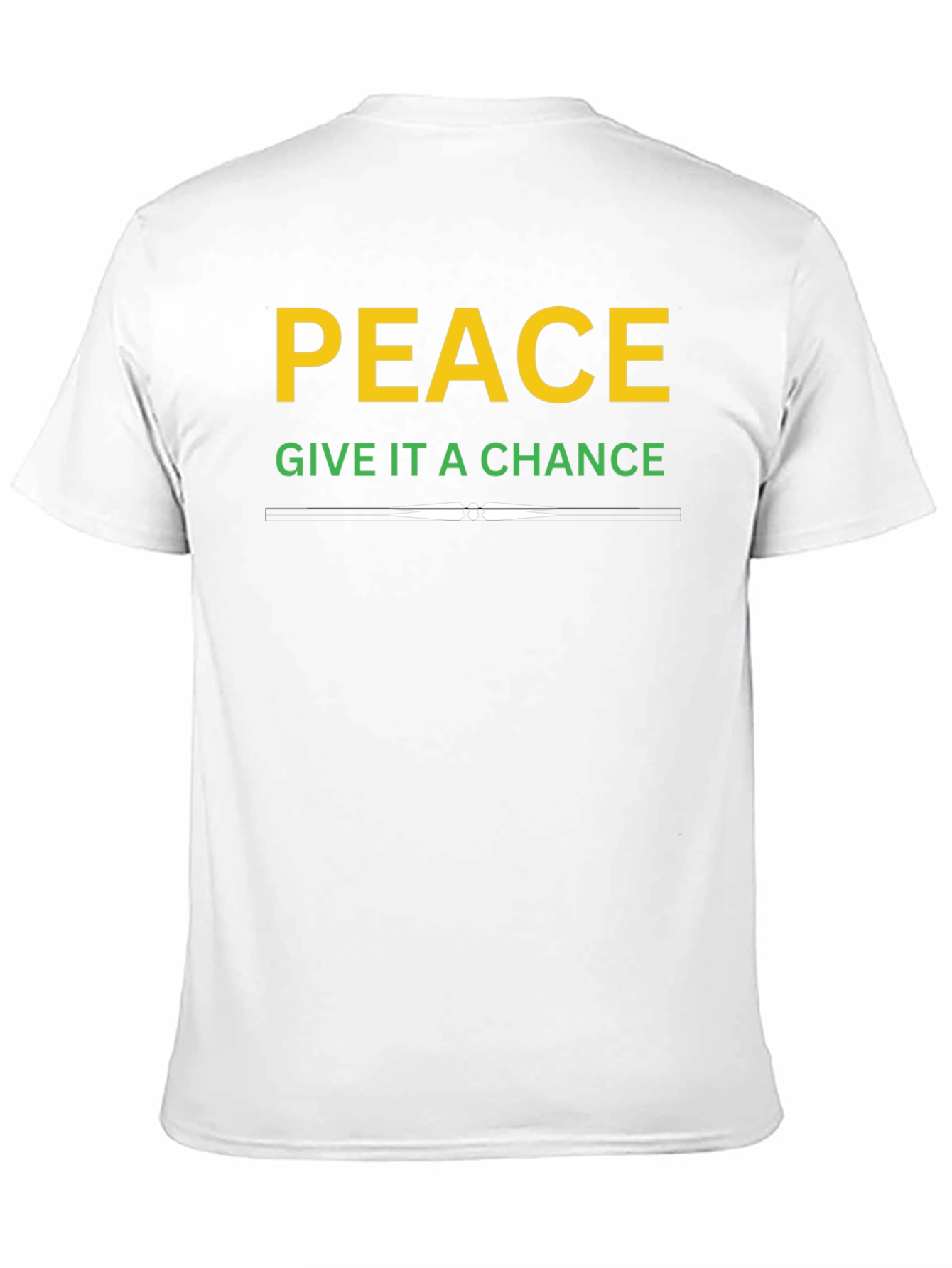 Peace Give It A Chance T-Shirt - Black