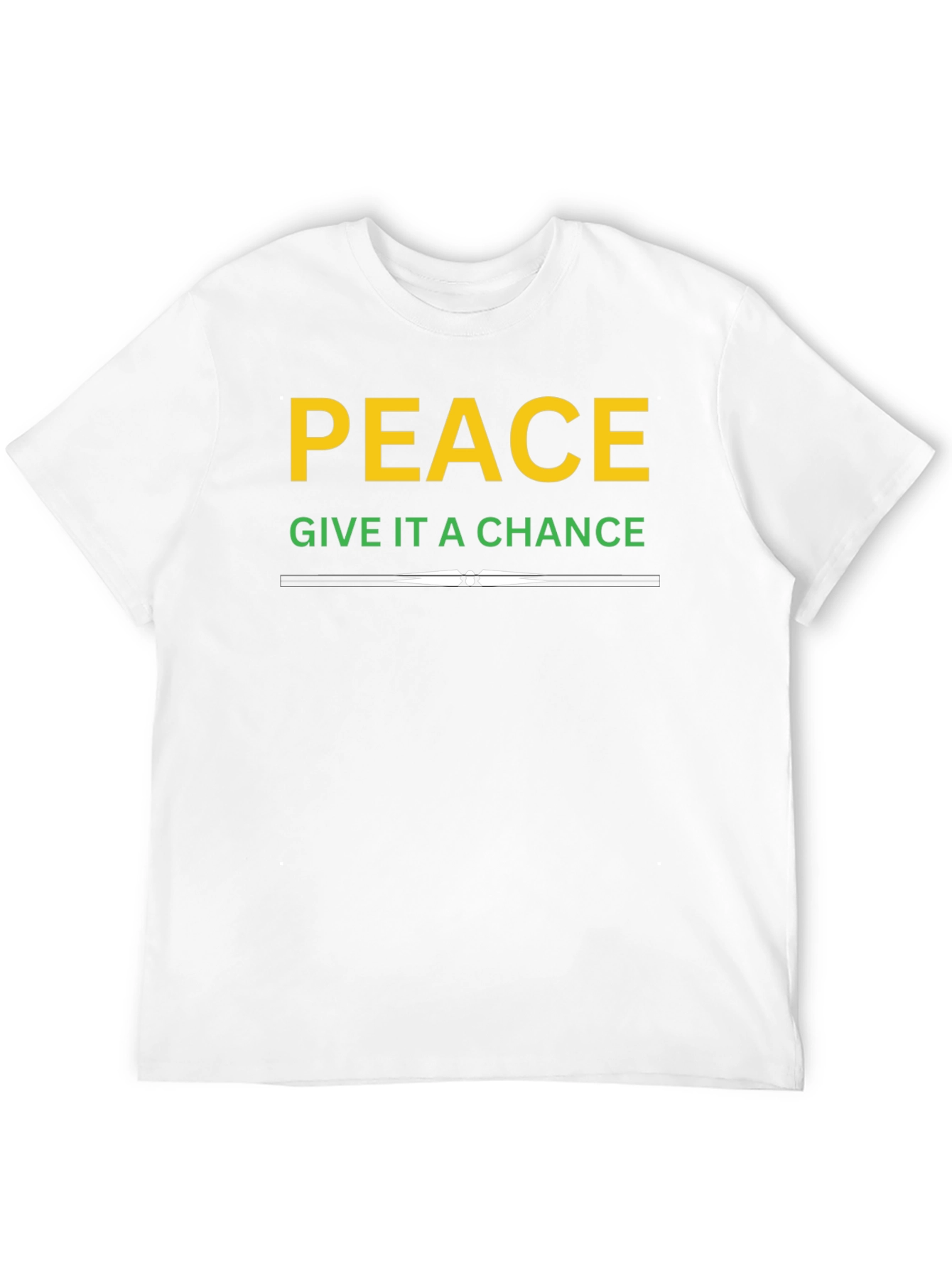 Peace Give It A Chance T-Shirt - Black