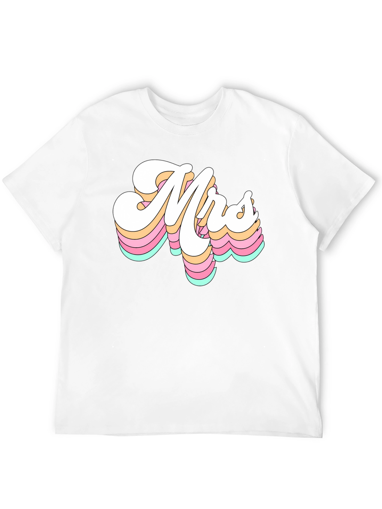 Retro Mrs. Graphic Tee - Black