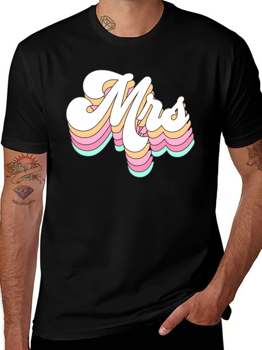 Retro Mrs. Graphic Tee - Black