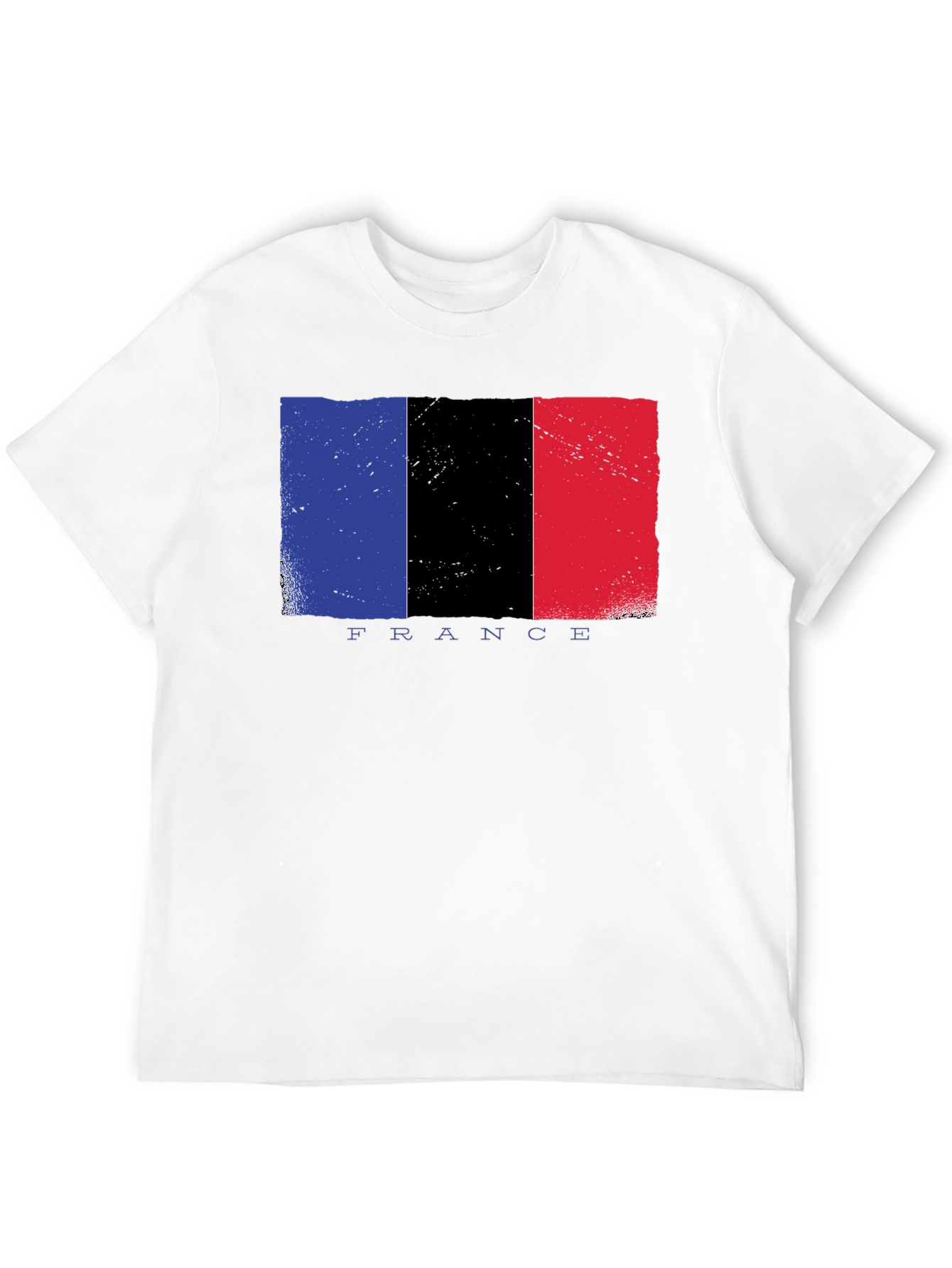 France Flag Graphic T-Shirt - Black