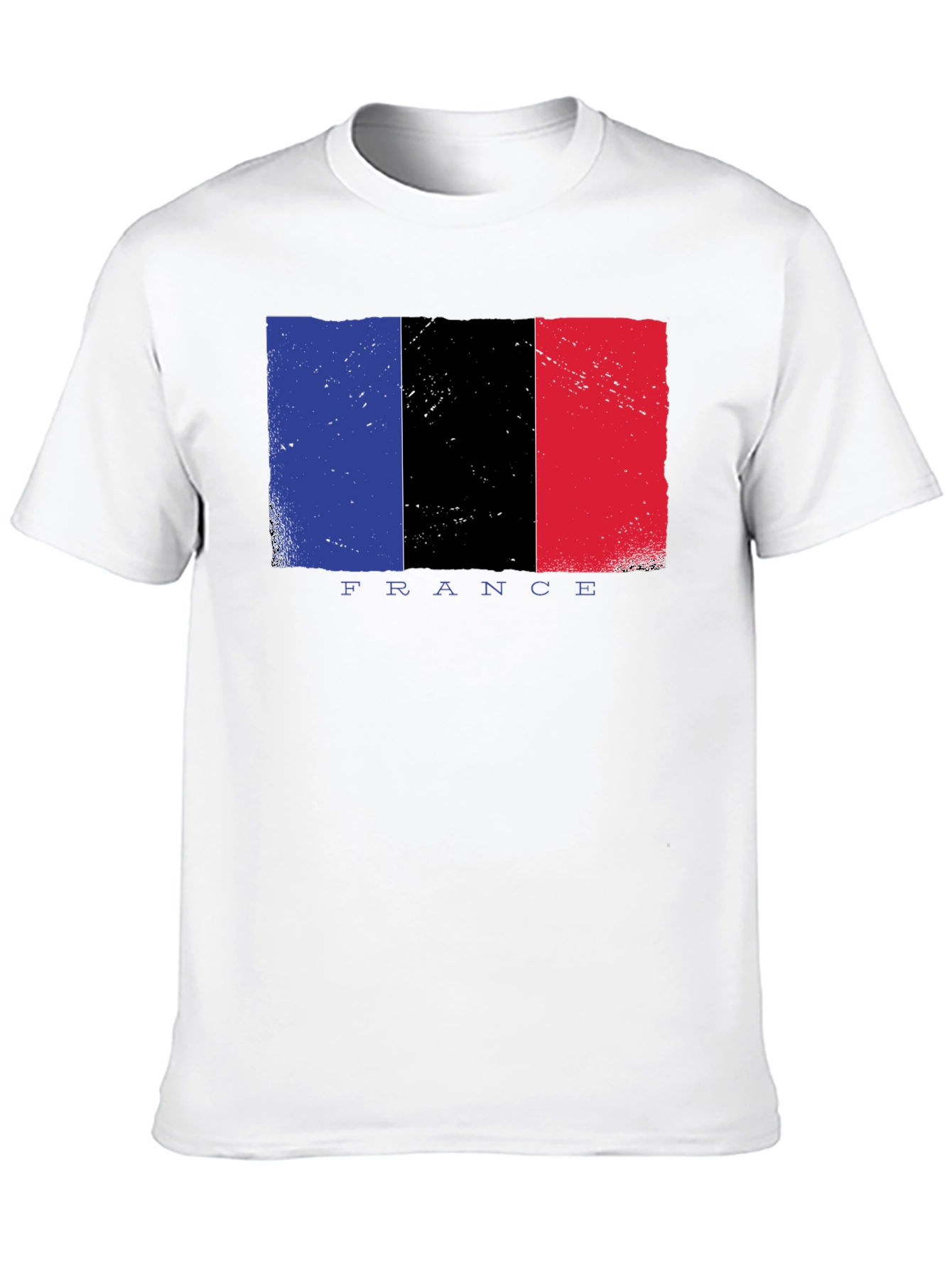 France Flag Graphic T-Shirt - Black