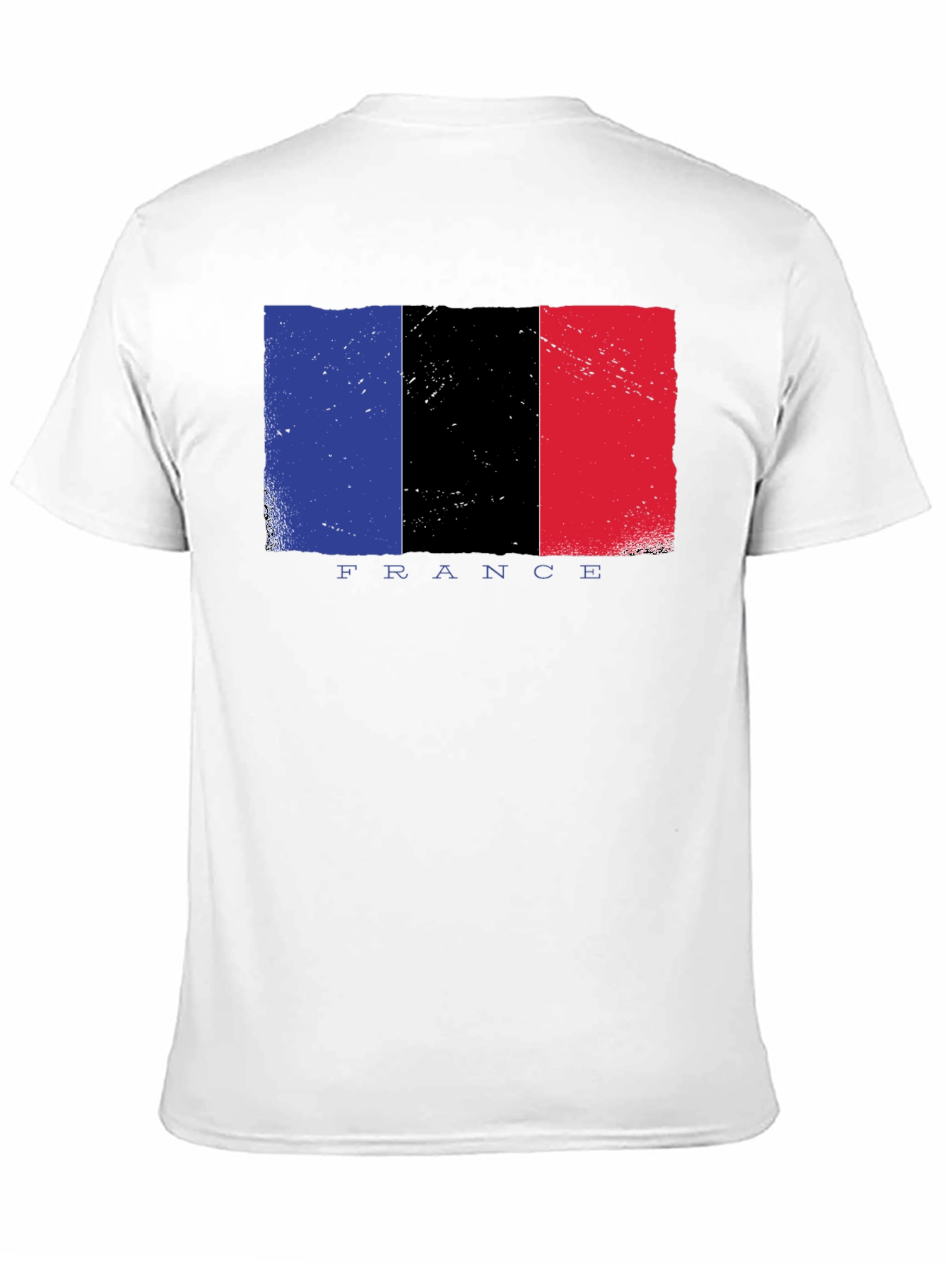 France Flag Graphic T-Shirt - Black