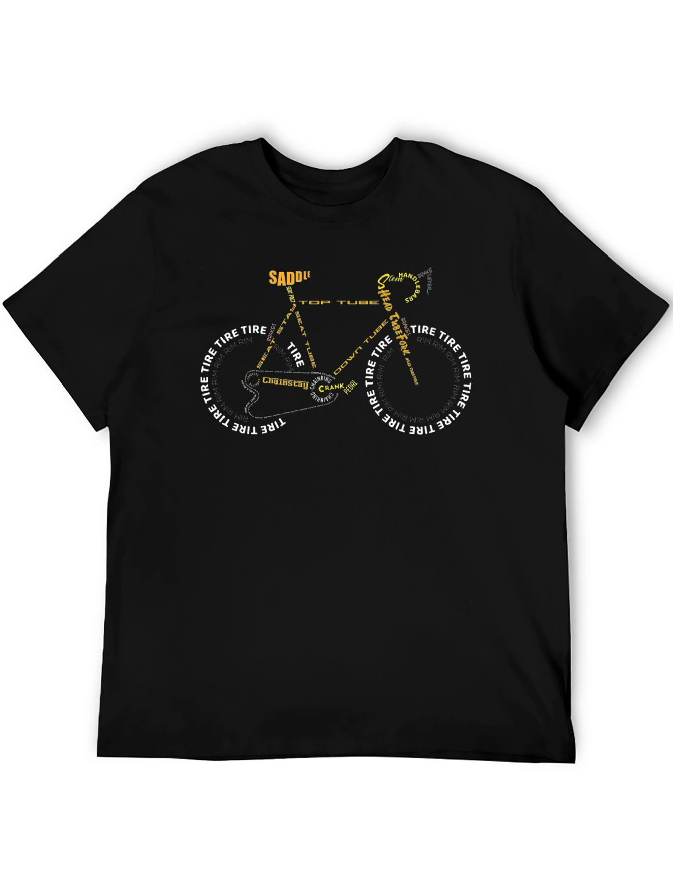 Bicycle Anatomy T-Shirt - Black