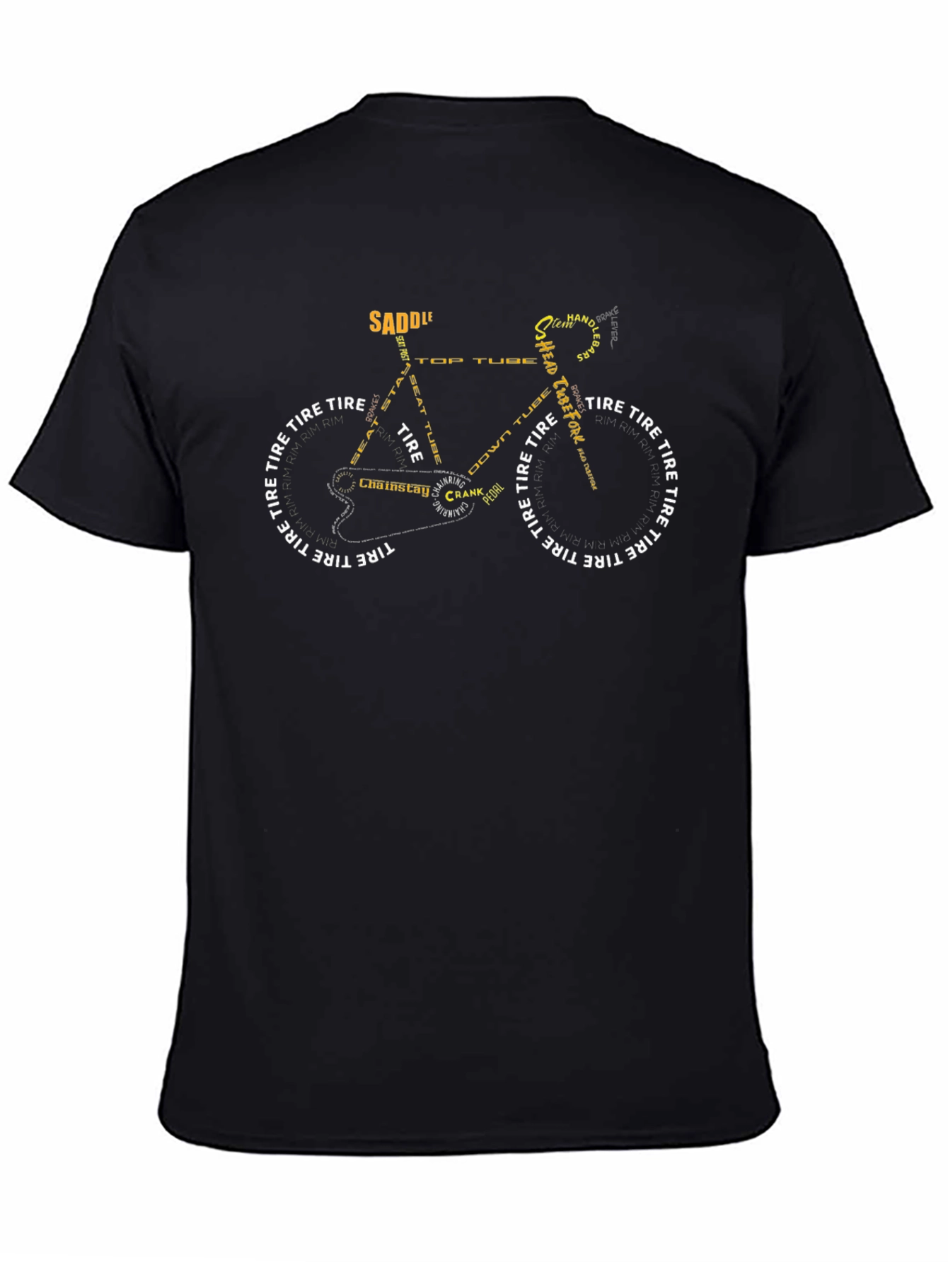 Bicycle Anatomy T-Shirt - Black