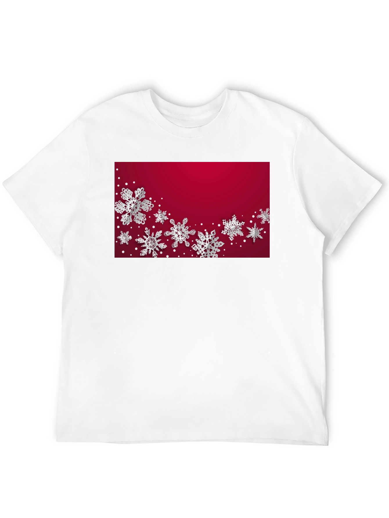 Winter Snowflake Graphic Tee - Stylish Holiday Apparel