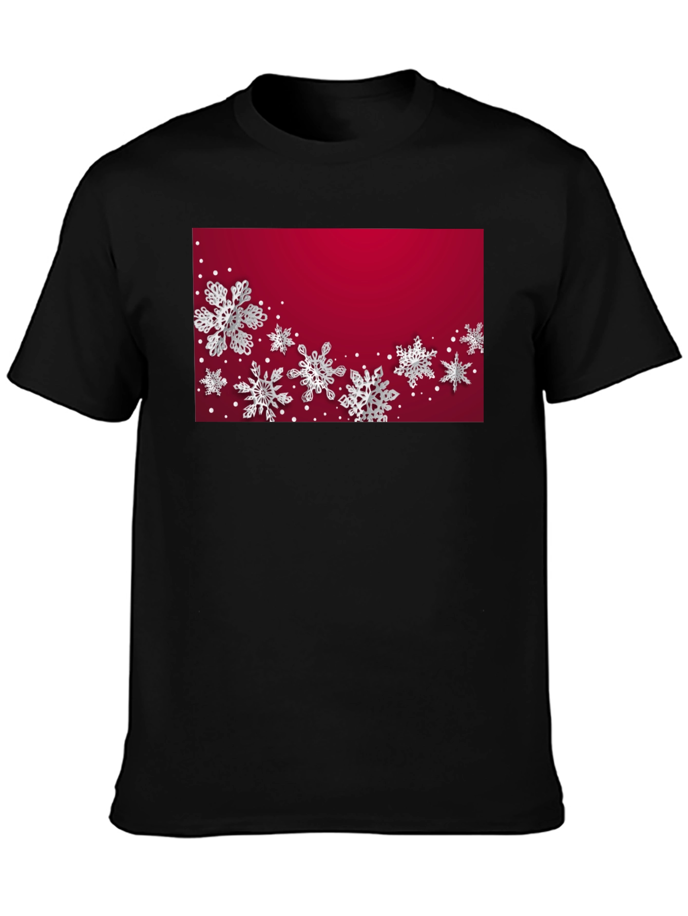 Winter Snowflake Graphic Tee - Stylish Holiday Apparel