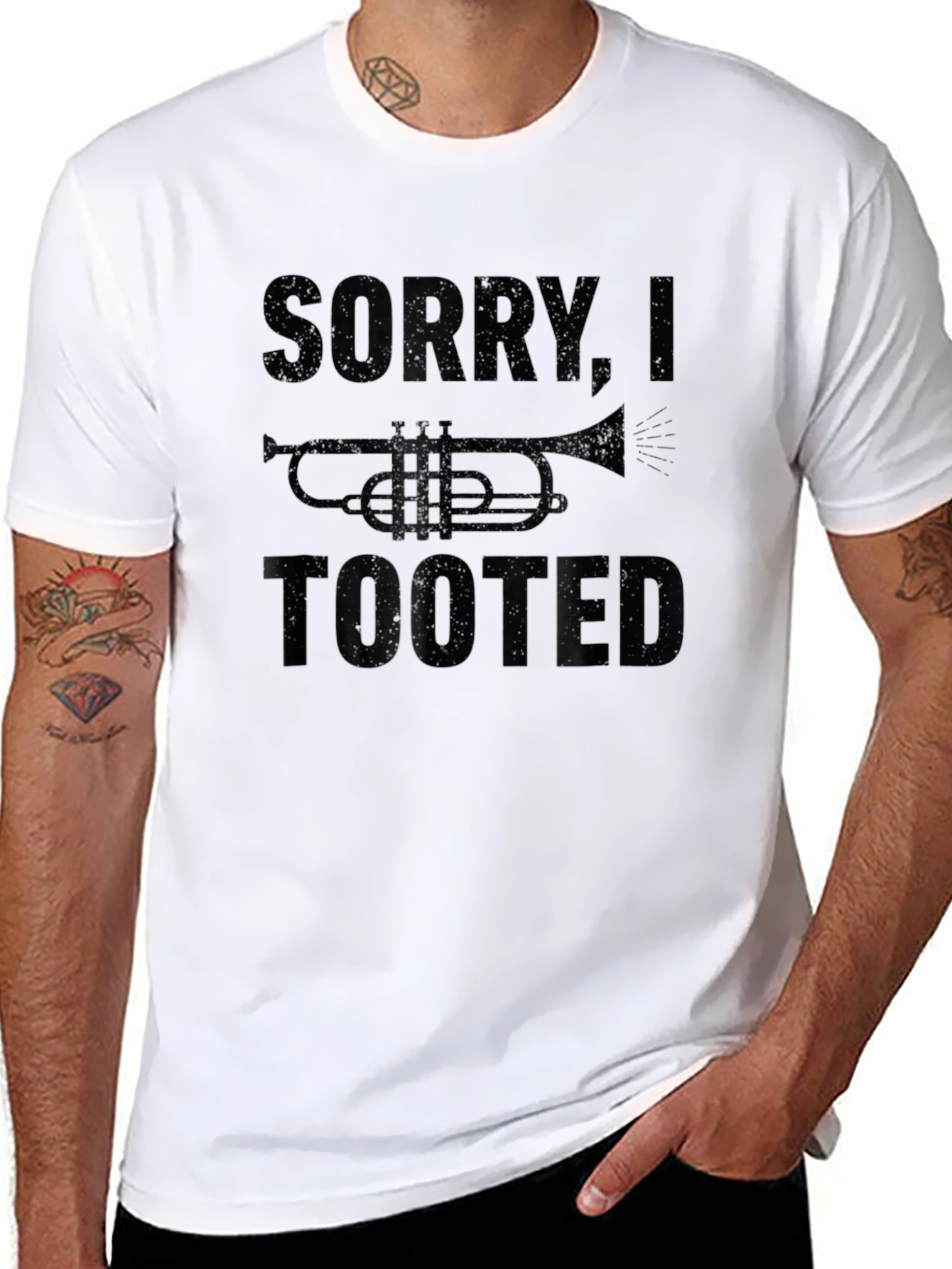 Sorry I Tooted Funny Trumpet T-Shirt