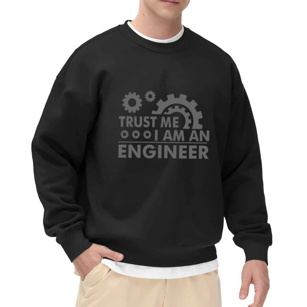 Proud Engineer Design - Crewneck Sweatshirt | Engineer, STEM Gift