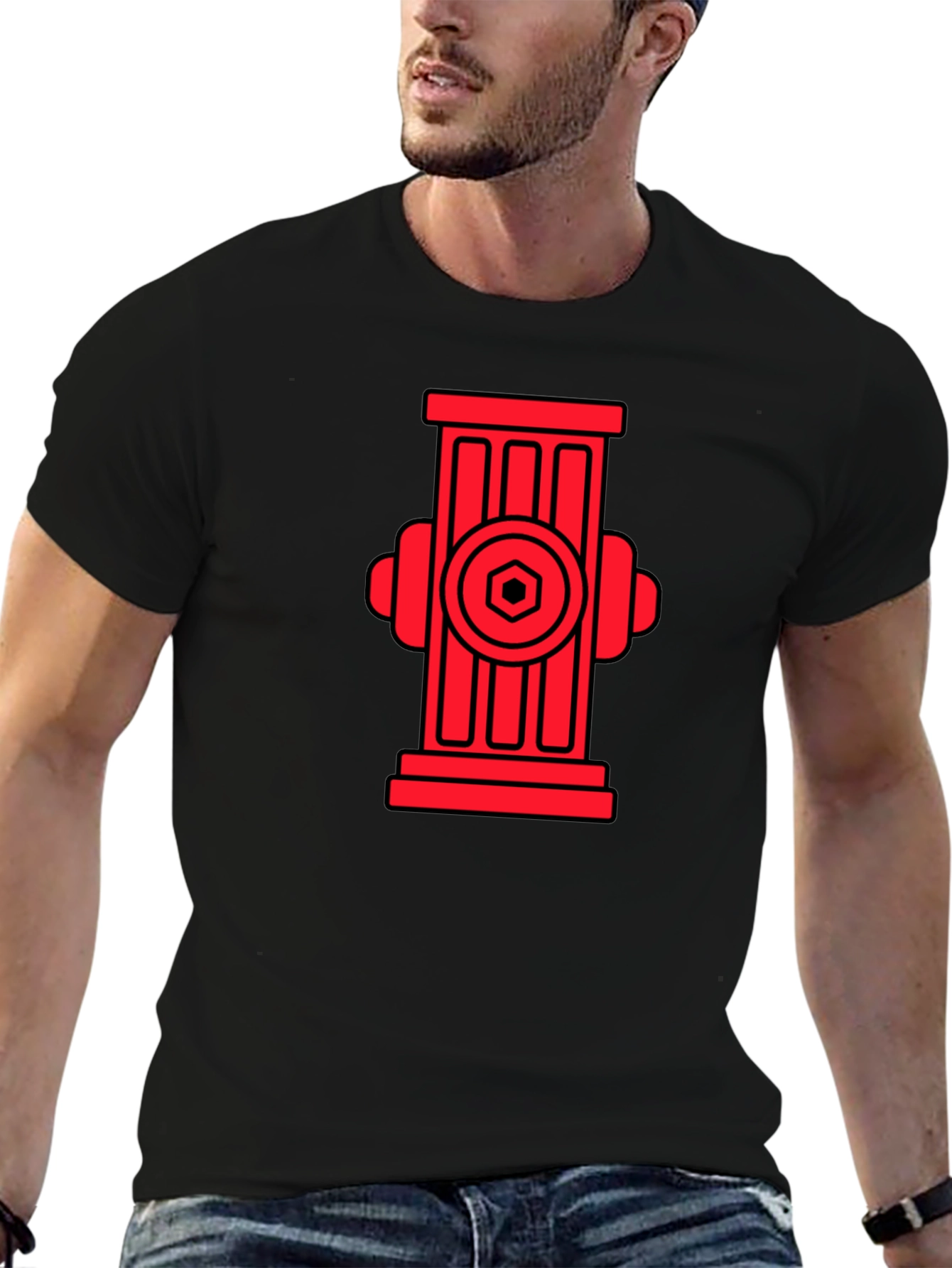 Fire Hydrant Graphic T-Shirt