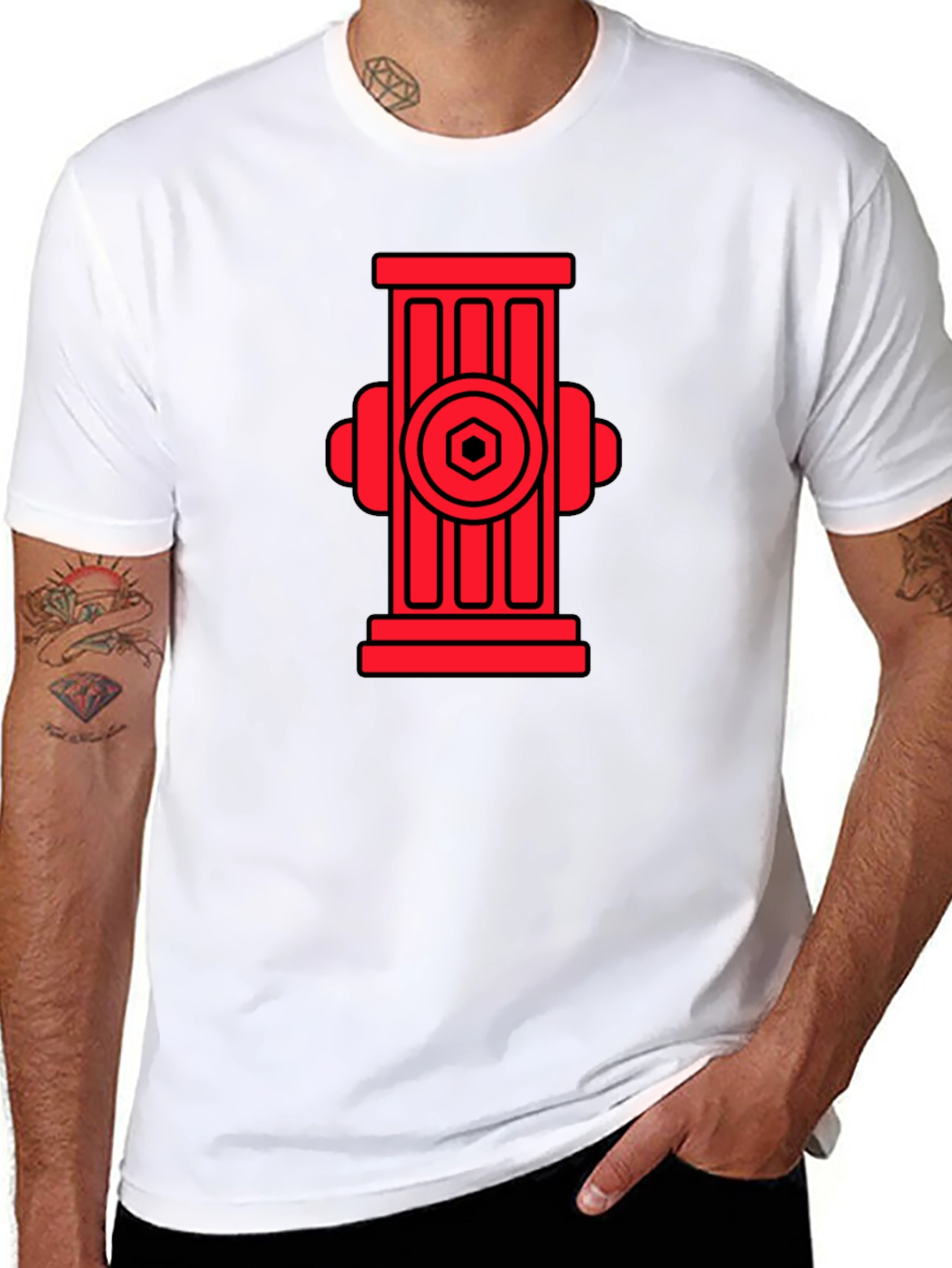 Fire Hydrant Graphic T-Shirt