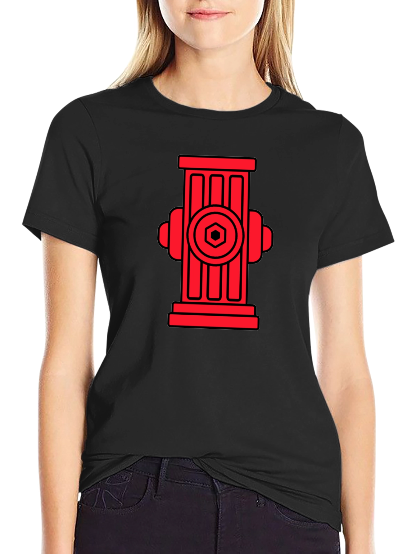 Fire Hydrant Graphic T-Shirt