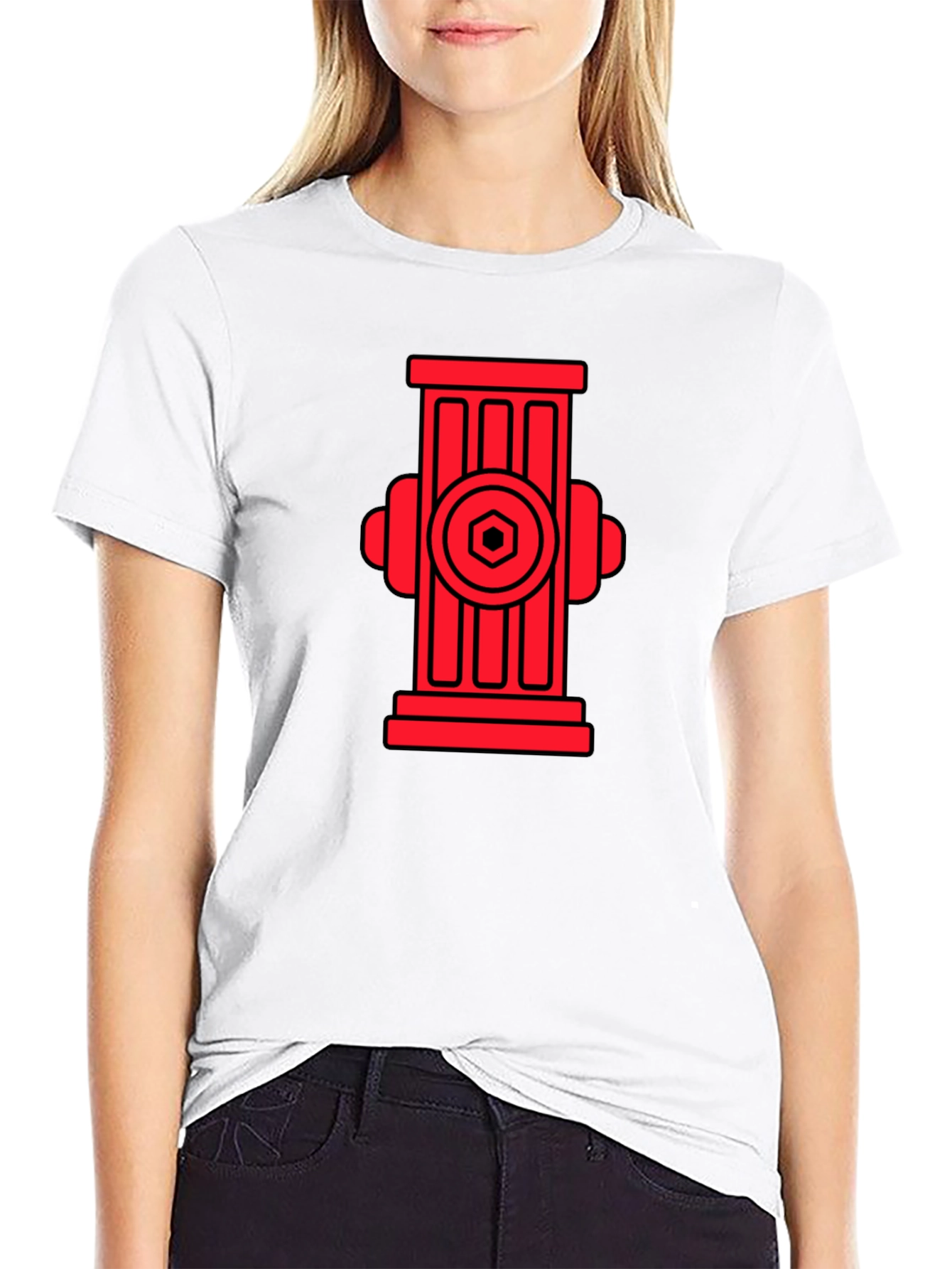 Fire Hydrant Graphic T-Shirt