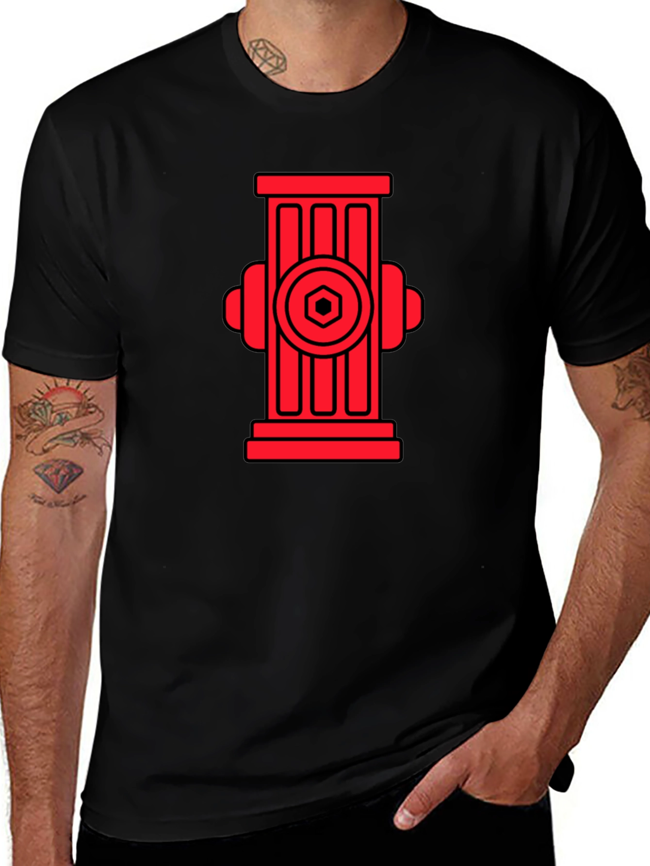 Fire Hydrant Graphic T-Shirt