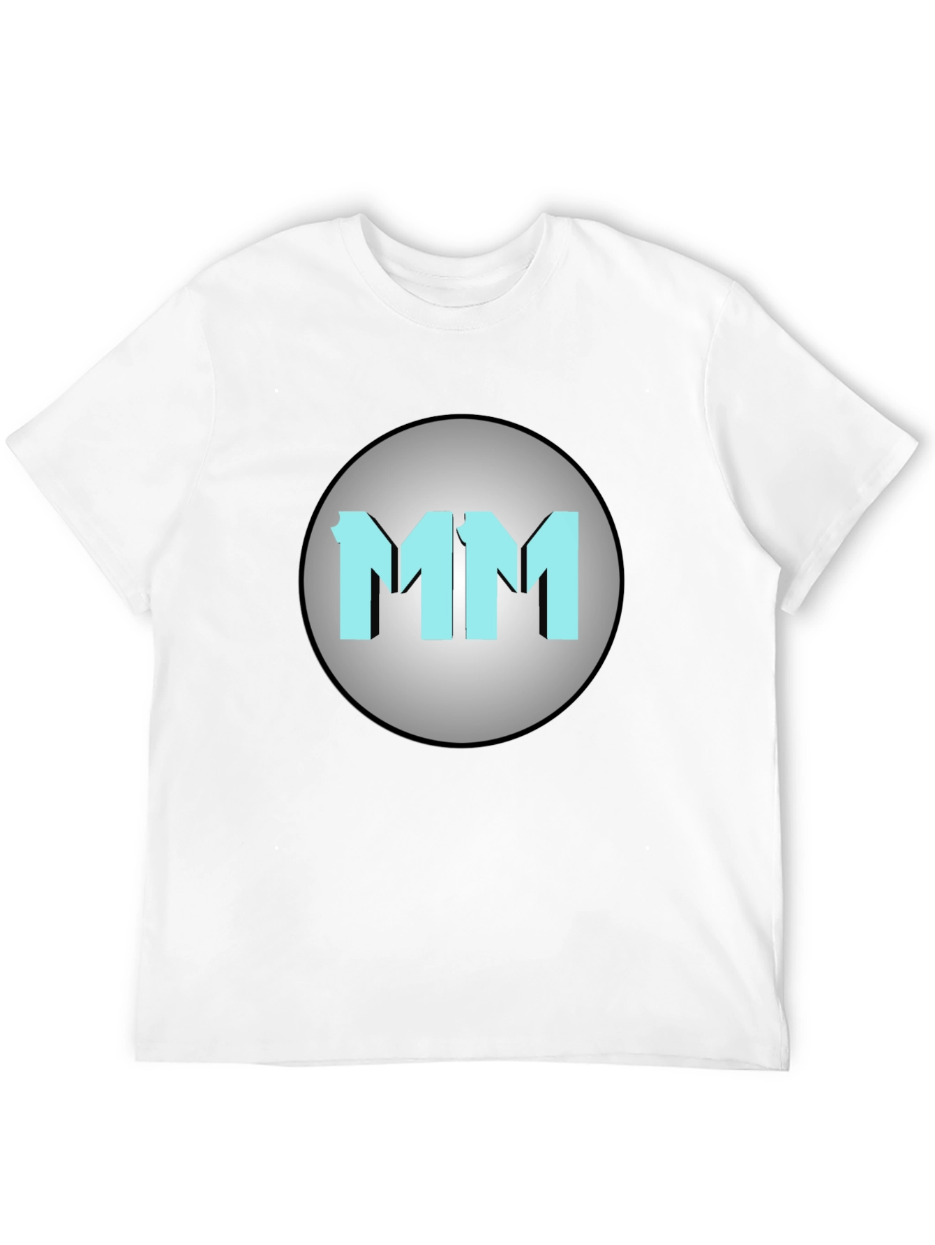 Mens Black MM Graphic Print Crew Neck T-Shirt