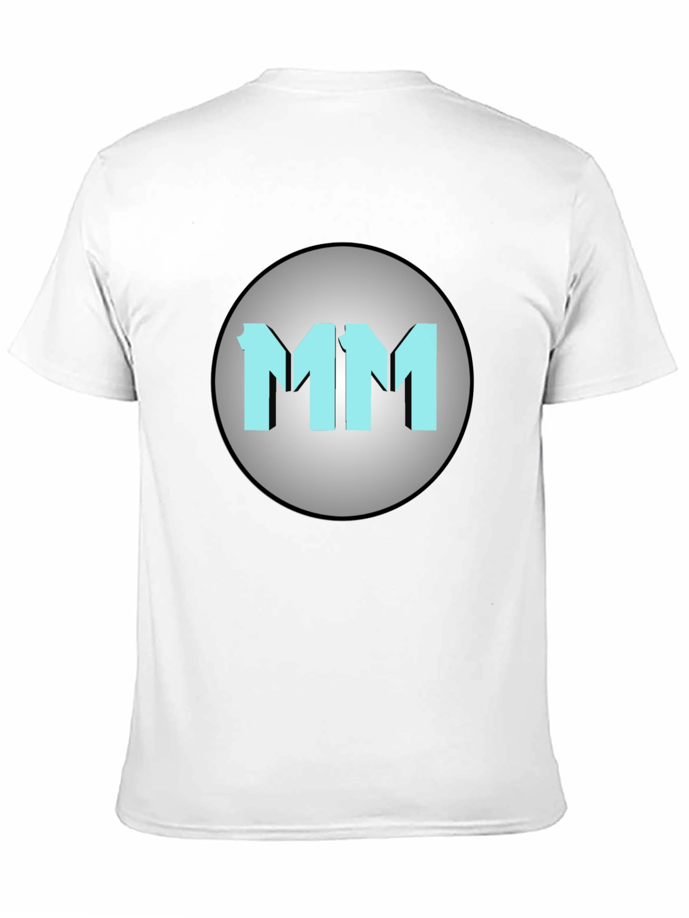 Mens Black MM Graphic Print Crew Neck T-Shirt