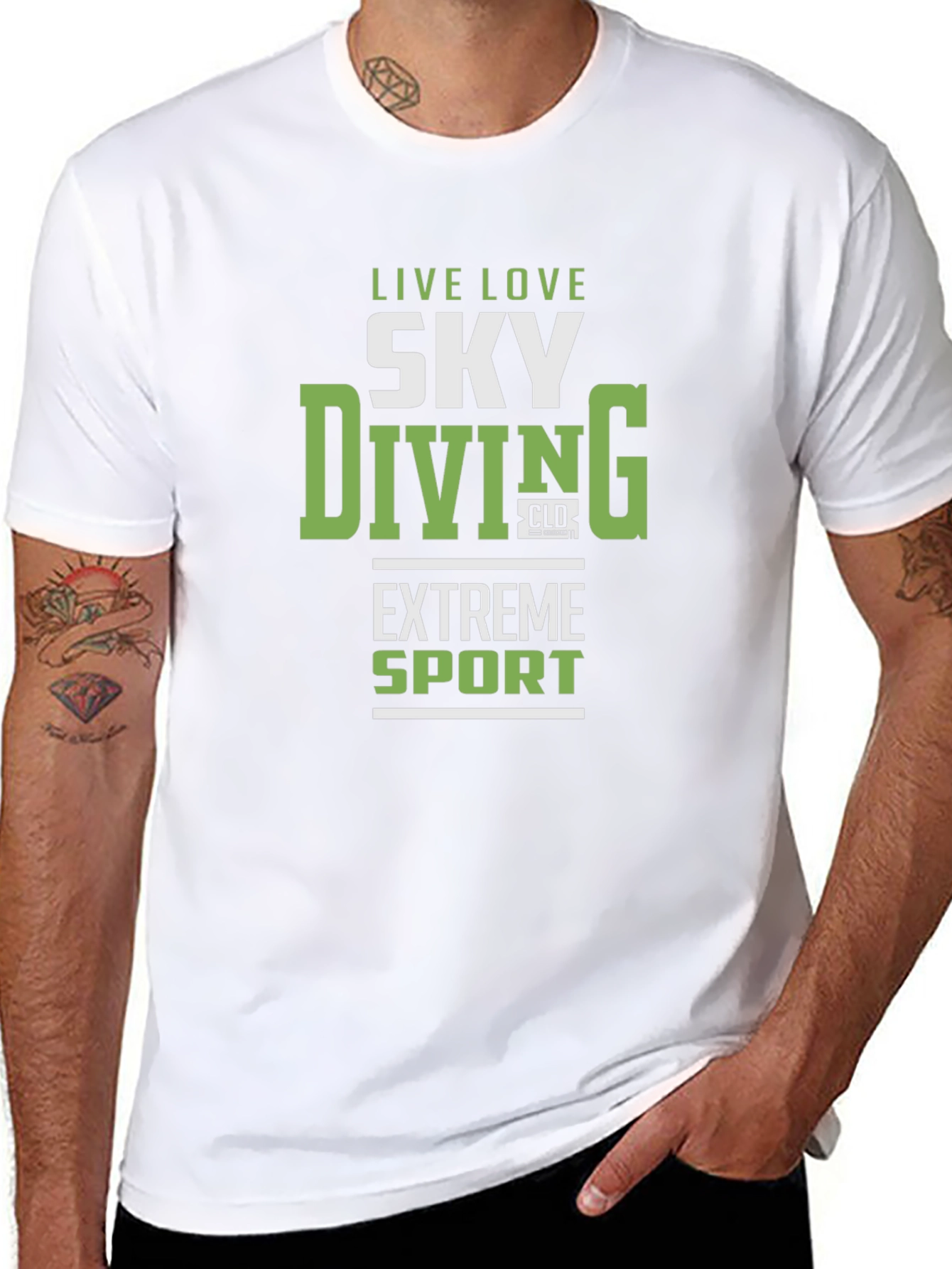 Live Love Sky Diving Extreme Sport T-Shirt