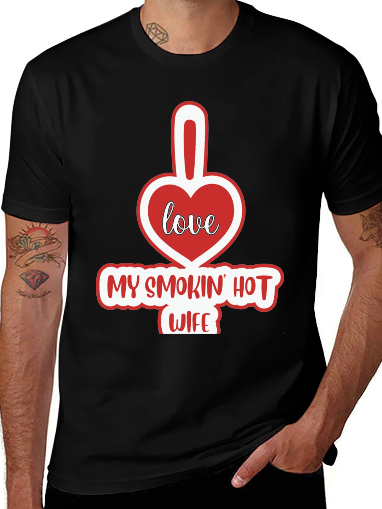 Funny My Smokin Hot Wife Graphic T-Shirt