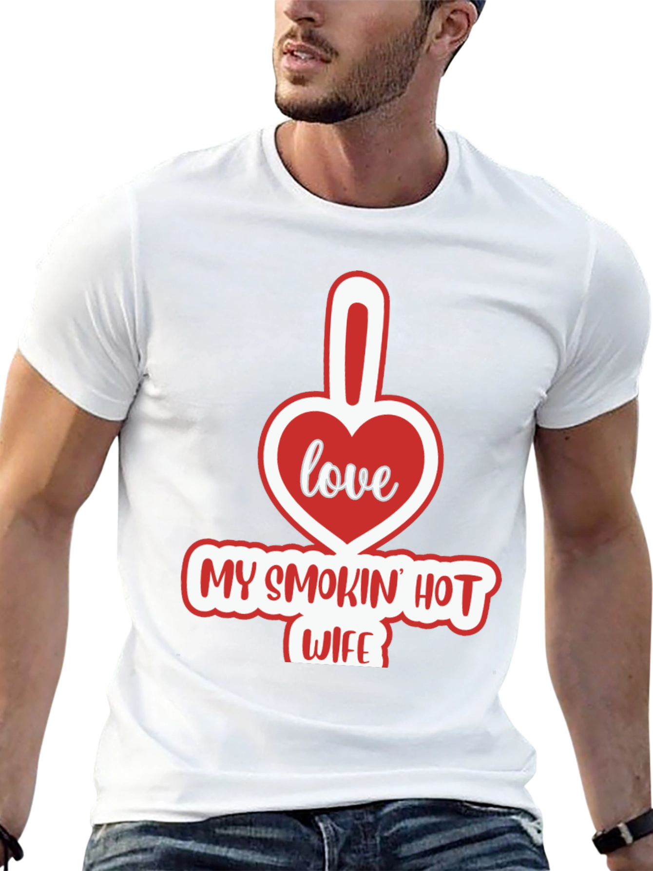 Funny My Smokin Hot Wife Graphic T-Shirt