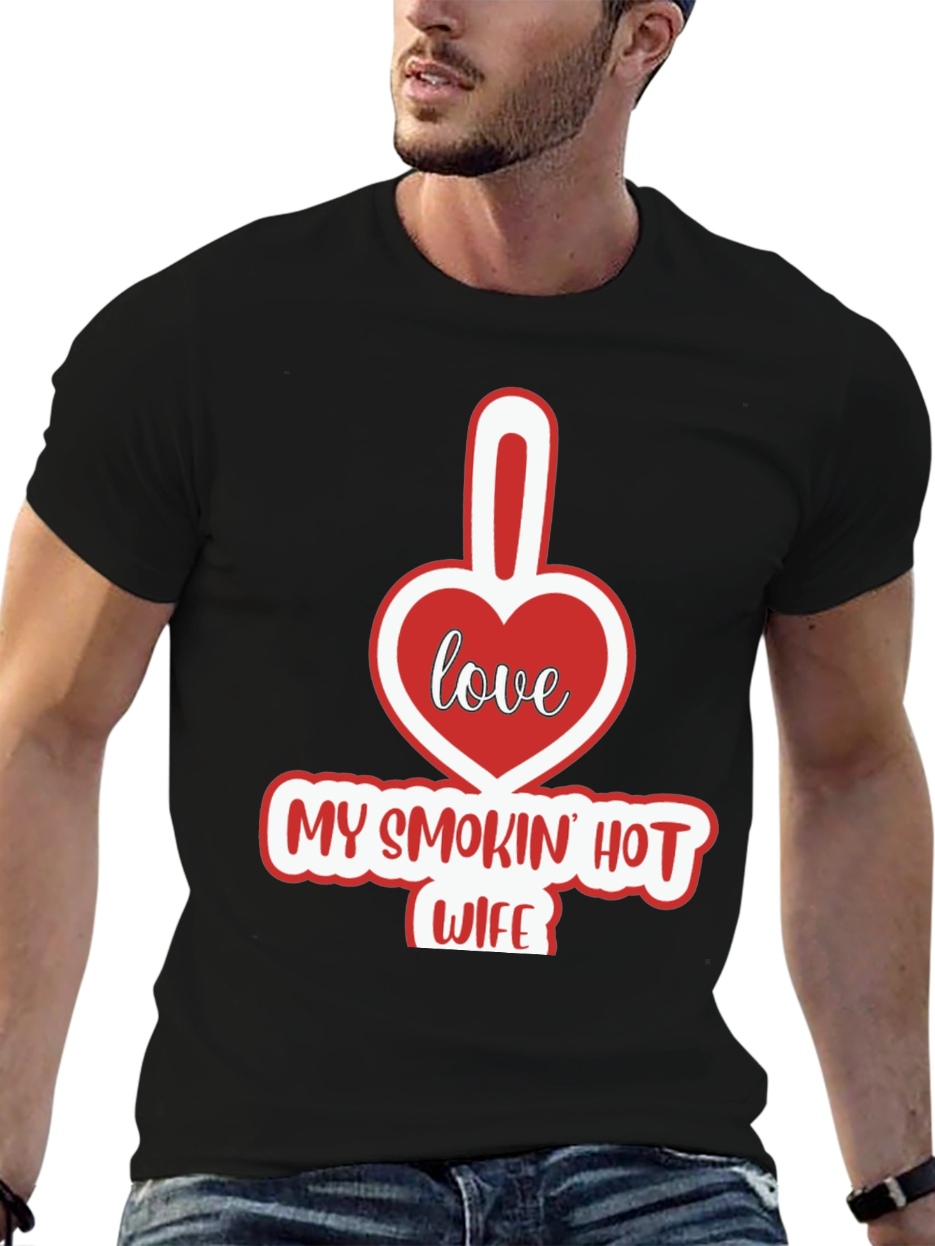 Funny My Smokin Hot Wife Graphic T-Shirt