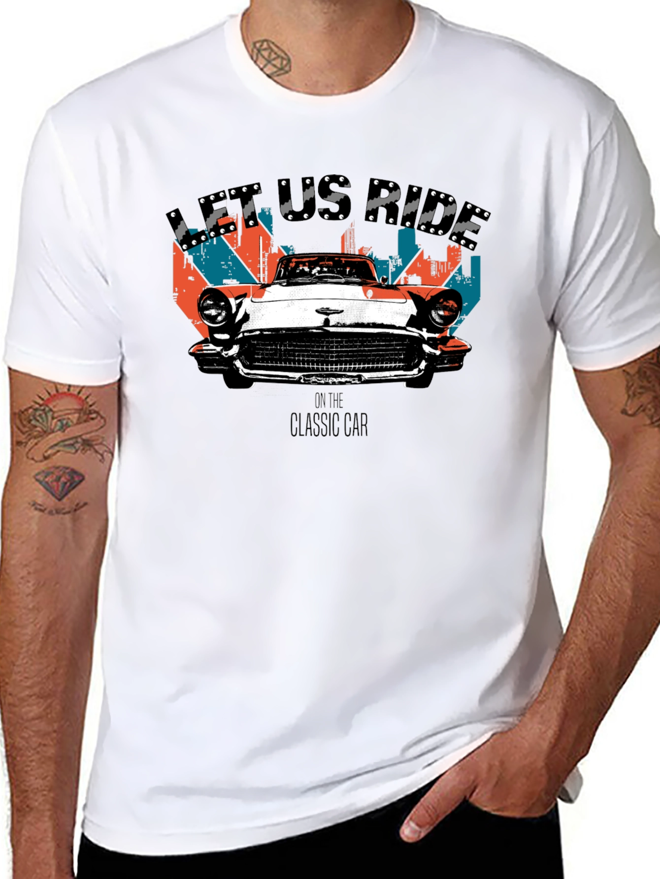Classic Car Graphic Tee - Let Us Ride
