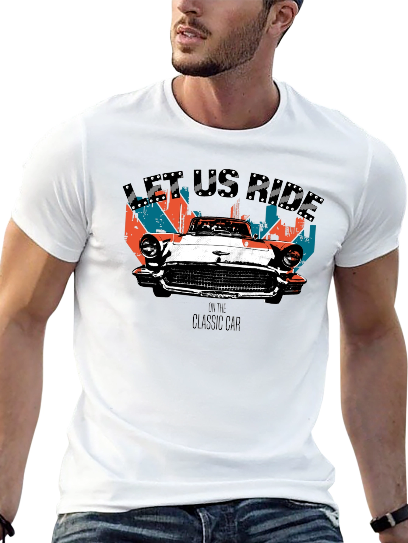 Classic Car Graphic Tee - Let Us Ride