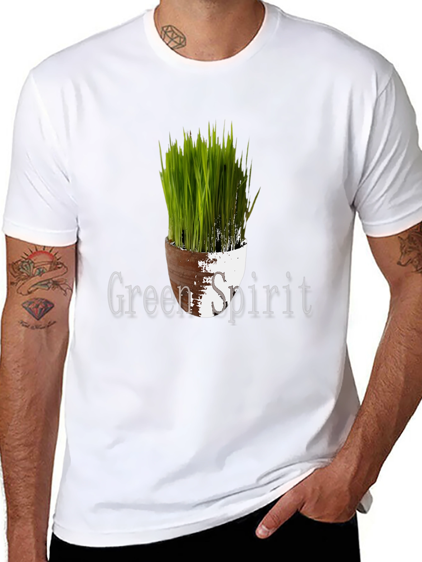 Green Spirit Plant Graphic Tee