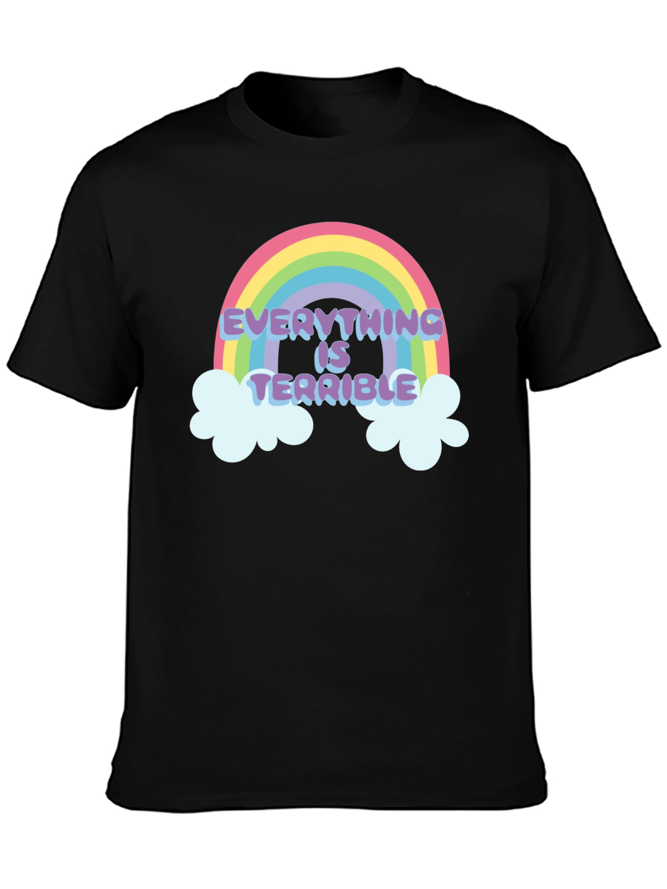 Everything is Terrible Rainbow Graphic T-Shirt