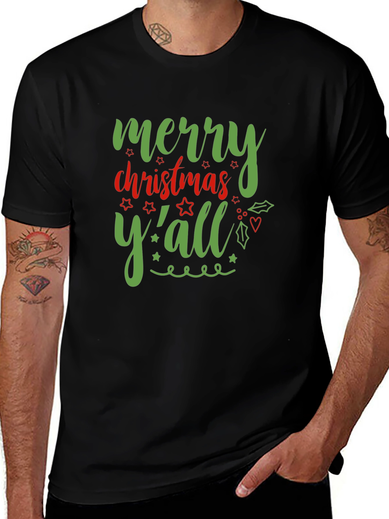 Merry Christmas Yall Graphic T-Shirt